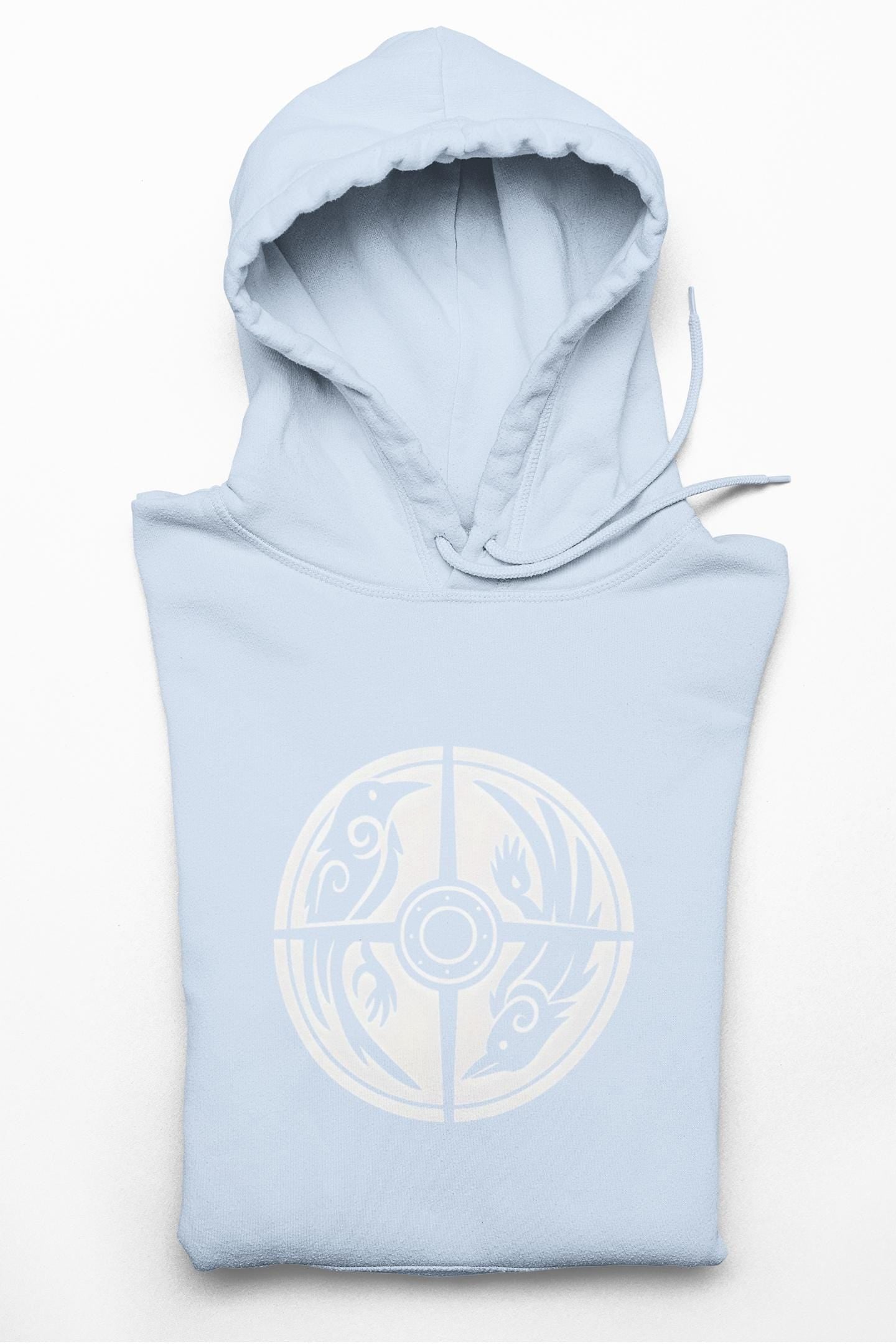 Norse Viking Shield Hoodie, Step into the realm of ancient warriors with our Norse Viking Shield Hoodie, a pinnacle of Norse design and craftsmanship.
