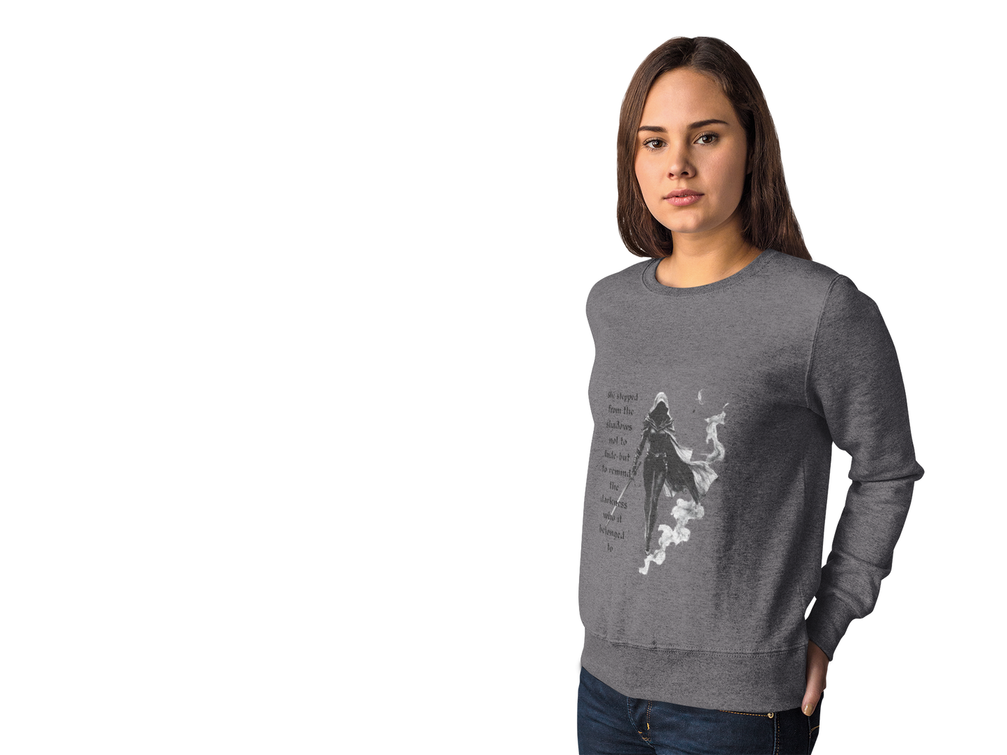 Heir of Fire Throne of Glass Sweatshirt, cozy autumn apparel for any Sarah J Maas fan. With a touch of darkness and assassin vibes.