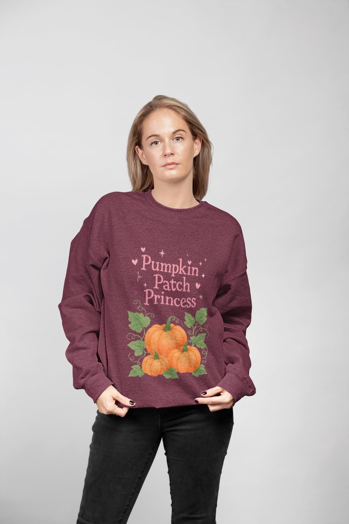 Pumpkin Patch Princess Sweatshirt, Cozy Fall Sweater, Pumpkin Lover, Girly Autumn Shirt, Pumpkin Patch Outfit