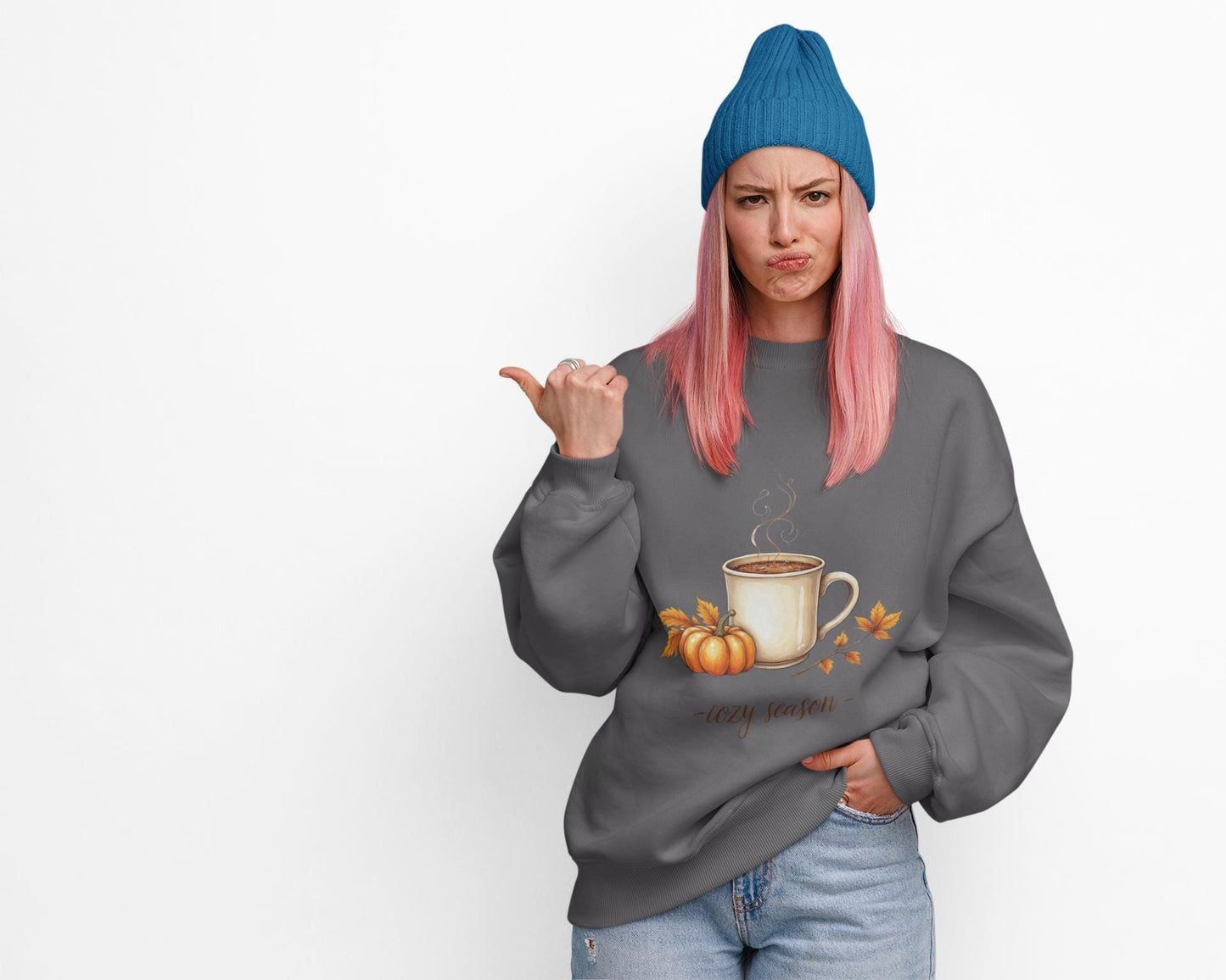 Cozy Season Sweatshirt, Perfect jumper for the cooler months with Autumn Colors giving a Cozy Autumn vibe