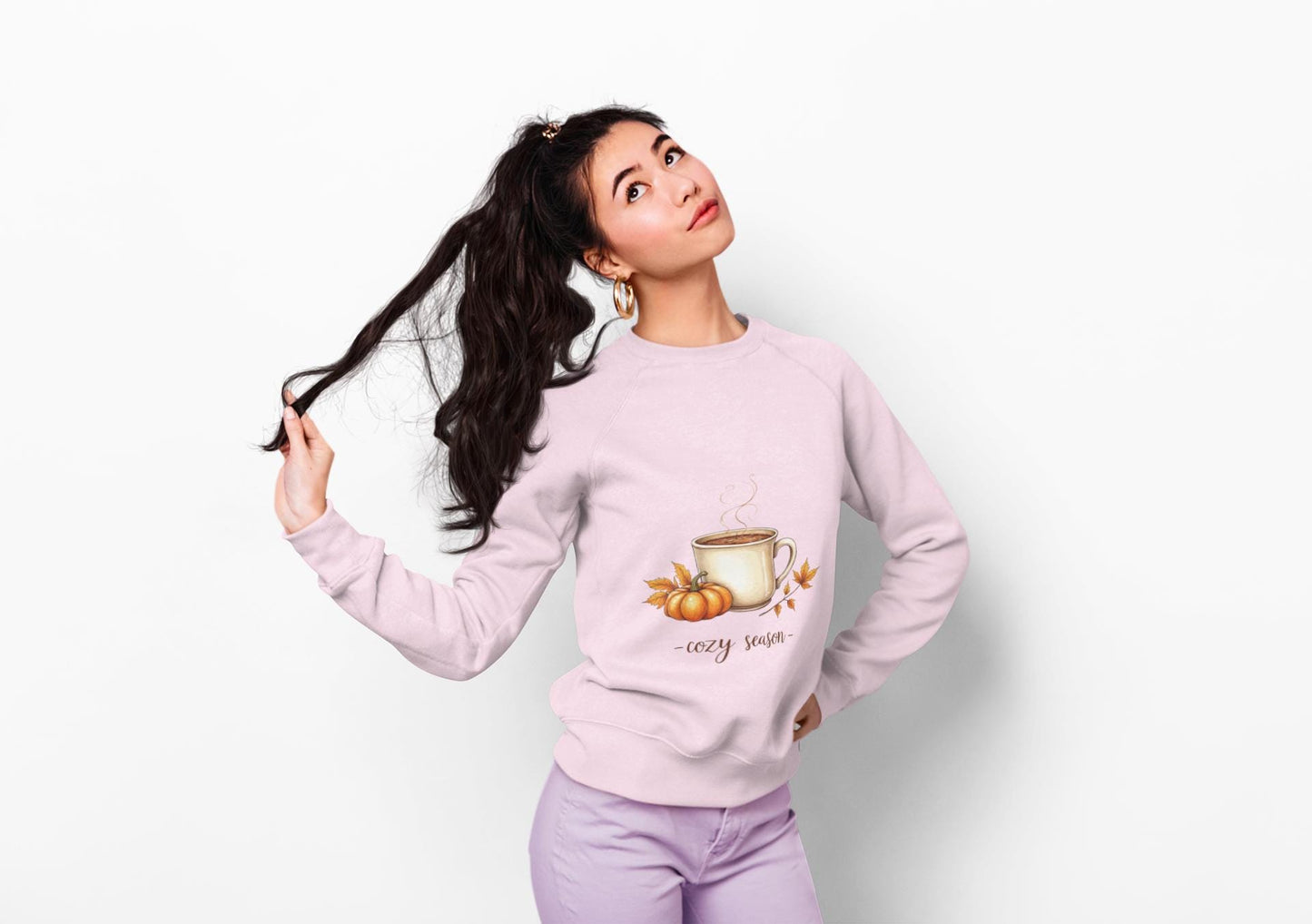 Cozy Season Sweatshirt, Perfect jumper for the cooler months with Autumn Colors giving a Cozy Autumn vibe