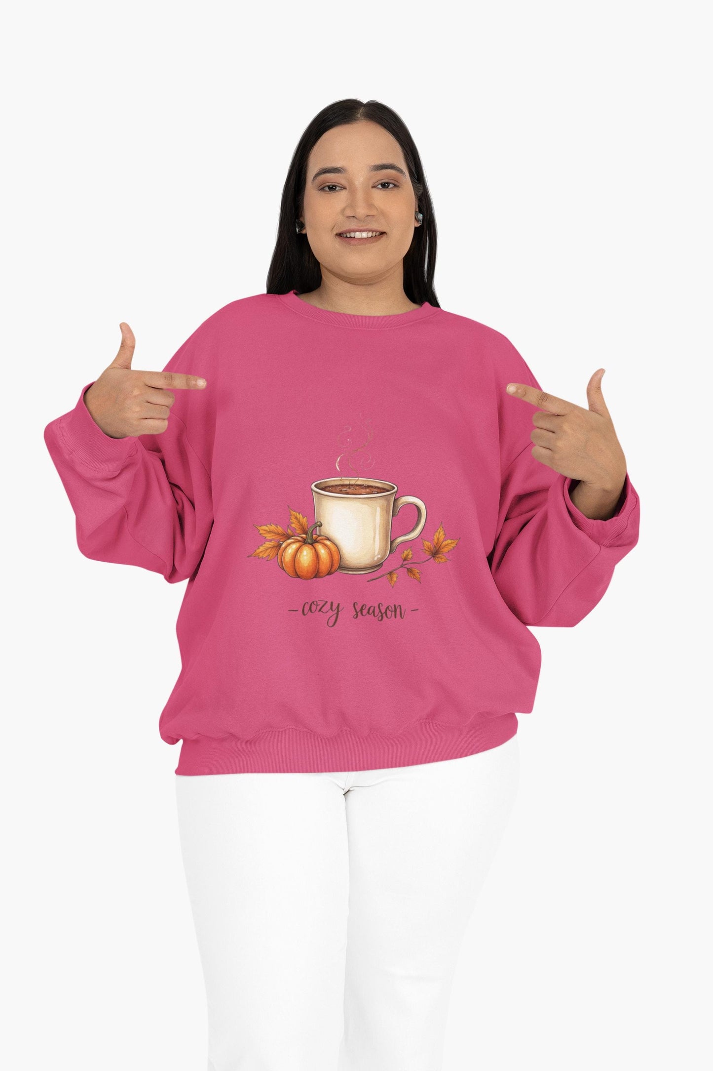 Cozy Season Sweatshirt, Perfect jumper for the cooler months with Autumn Colors giving a Cozy Autumn vibe
