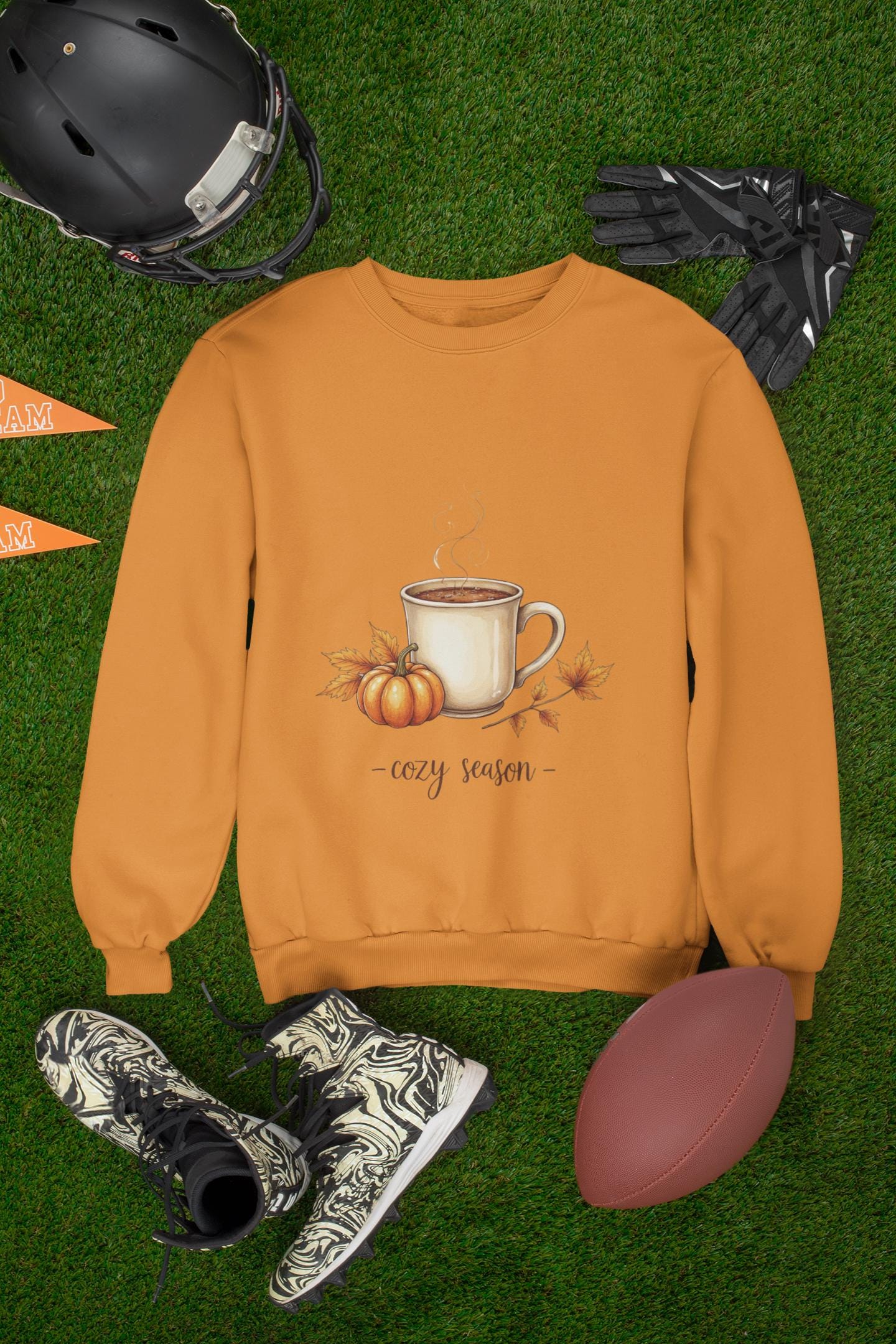 Cozy Season Sweatshirt, Perfect jumper for the cooler months with Autumn Colors giving a Cozy Autumn vibe