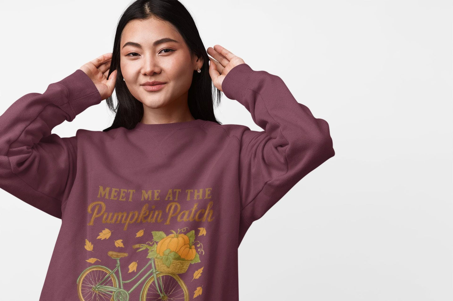 Meet me at the pumpkin patch Sweatshirt, This autumnal jumper wraps you in warmth, making chilly days inviting and every outing a celebration of the season.