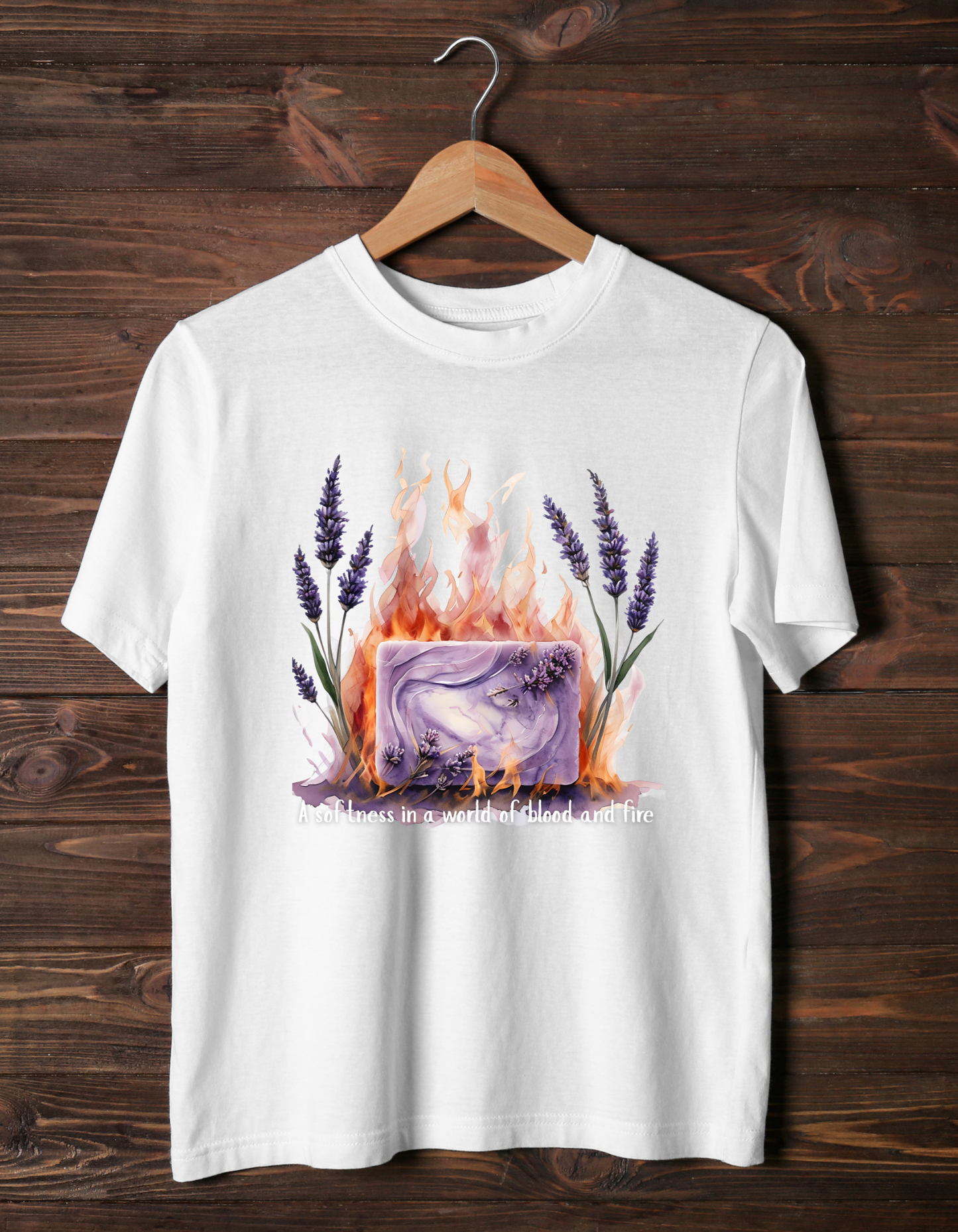 Heir of Fire Aelin T-Shirt, Lavender Soap Design, this t-shirt is not just clothing—it's a celebration of her favorite mythical tales.