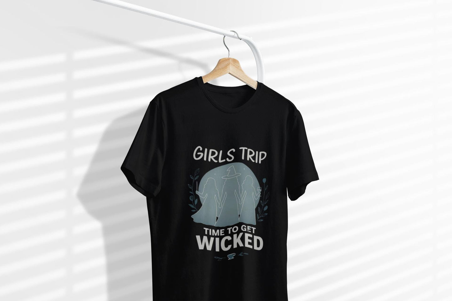 Girls Trip Witchy Vibes Tee, This bewitching tee is more than just a shirt; it's a celebration of the Salem witch era, seamlessly weaving together witchcraft chic and modern fashion.