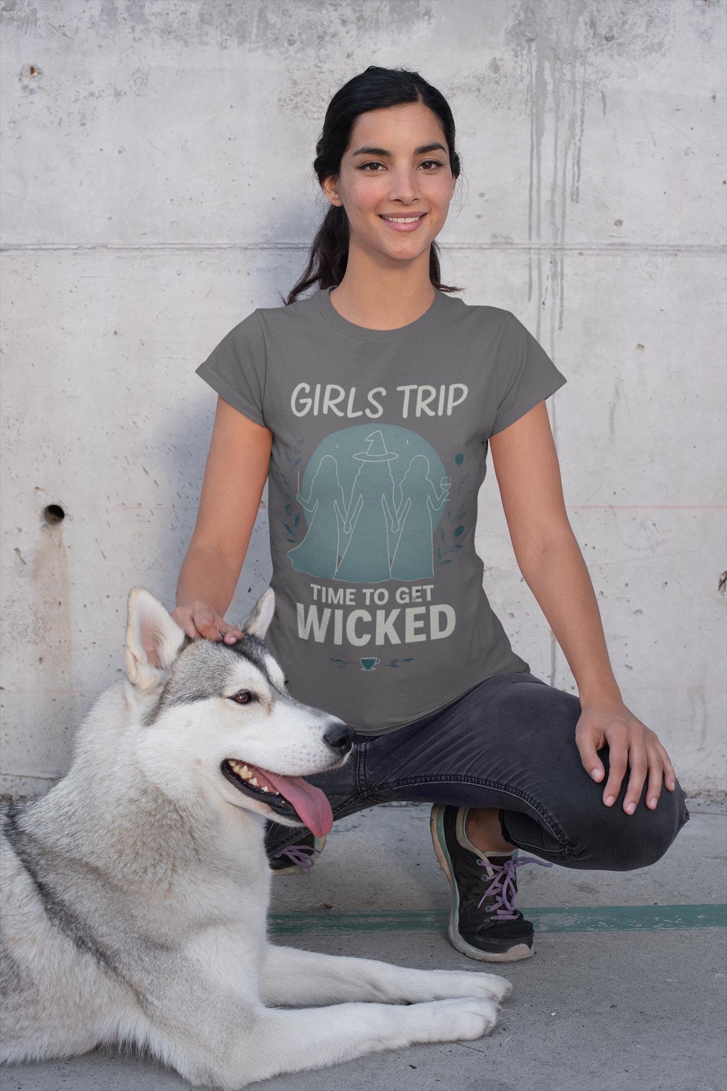 Girls Trip Witchy Vibes Tee, This bewitching tee is more than just a shirt; it's a celebration of the Salem witch era, seamlessly weaving together witchcraft chic and modern fashion.