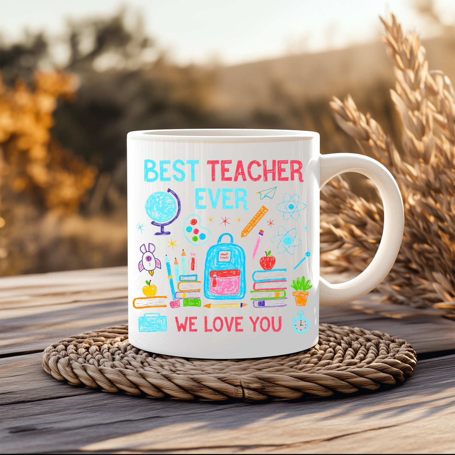Best Teacher Gift Mug - Ideal for students, parents, or anyone looking to express appreciation for a teacher during occasions like Teacher's Day, end-of-year gifts, or as a thoughtful Christmas present.