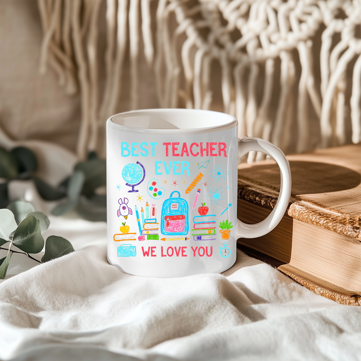 Best Teacher Gift Mug - Ideal for students, parents, or anyone looking to express appreciation for a teacher during occasions like Teacher's Day, end-of-year gifts, or as a thoughtful Christmas present.