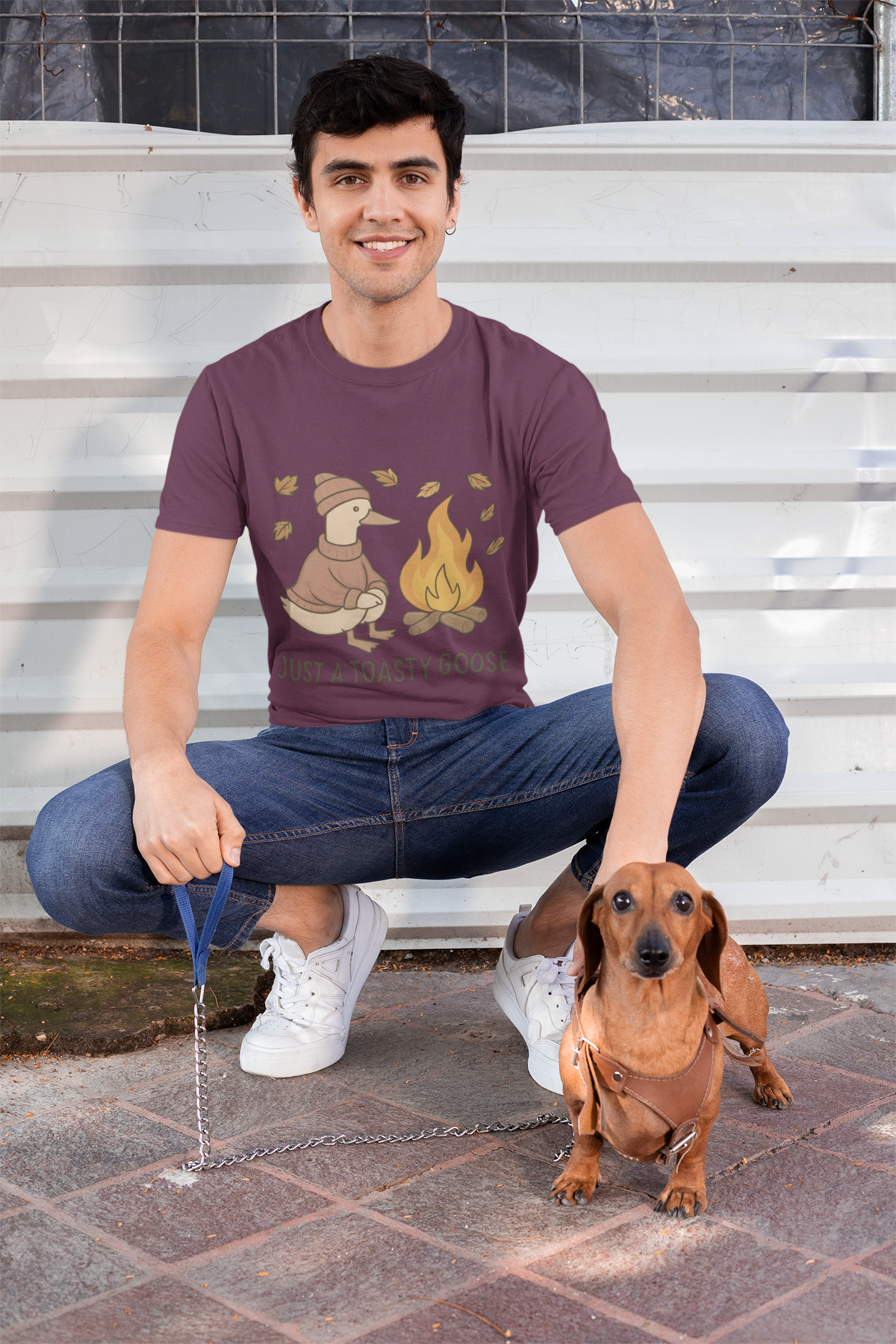 Autumn Goose Tee -Toasty Goose autumn Fashion, it's great for gatherings and makes a perfect gift.