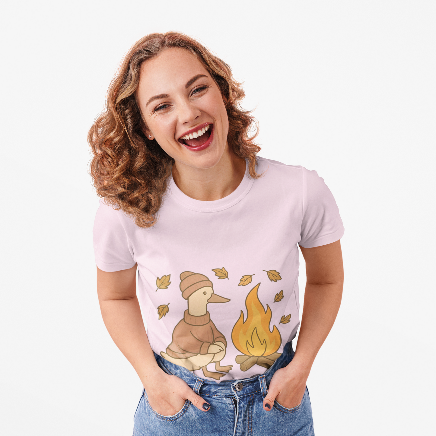 Autumn Goose Tee -Toasty Goose autumn Fashion, it's great for gatherings and makes a perfect gift.
