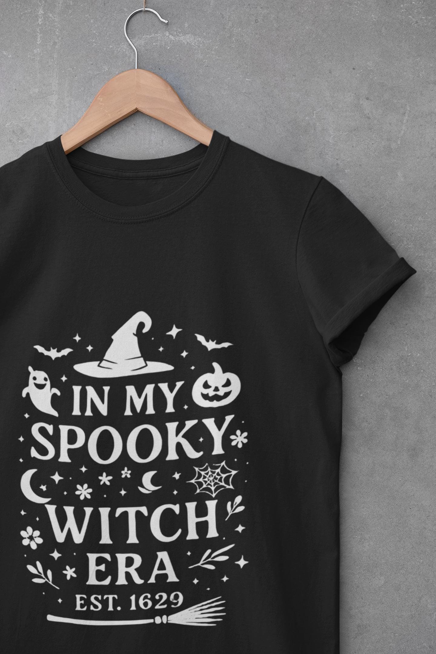 In My Spooky Witch Era Tee, Salem Witch Shirt, a bewitching homage to Salem's mystical past. Imbued with the spirit of the legendary Salem witches.