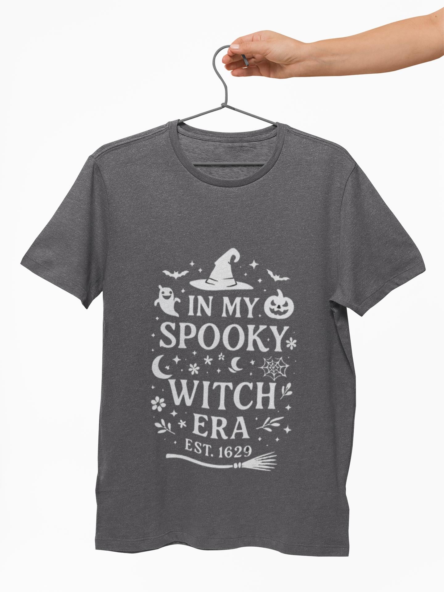 In My Spooky Witch Era Tee, Salem Witch Shirt, a bewitching homage to Salem's mystical past. Imbued with the spirit of the legendary Salem witches.