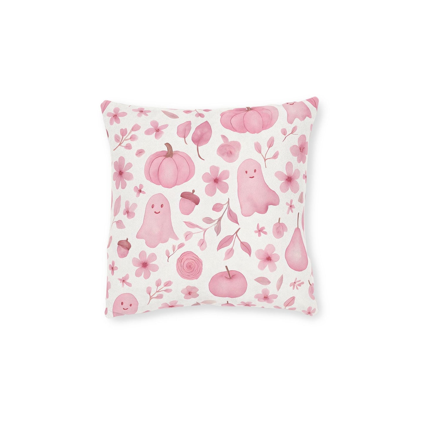Pink Halloween Pillow, Each autumn throw pillow is crafted to harmonize effortlessly with your pink living room, creating a serene, yet stylish retreat.