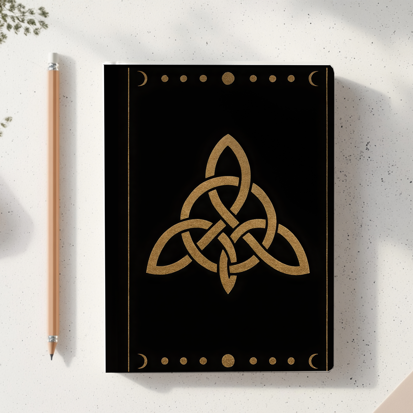 Witches Knot Hardback Notebook, This enchanting witch journal, adorned with intricate wiccan symbols, serves as the perfect book of shadows for all levels of practitioners.