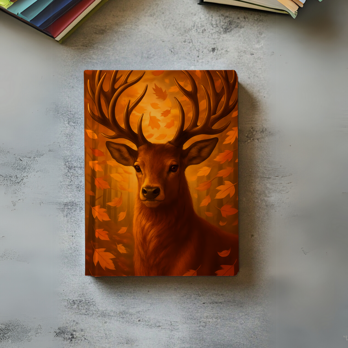 Autumn Stag Hardback Notebook, Majestic Stag Print, Autumnal Print, Hardback Journal, Student Notebook, Woodland Creature