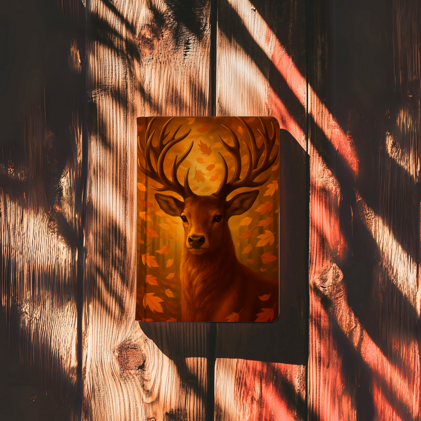 Autumn Stag Hardback Notebook, Majestic Stag Print, Autumnal Print, Hardback Journal, Student Notebook, Woodland Creature