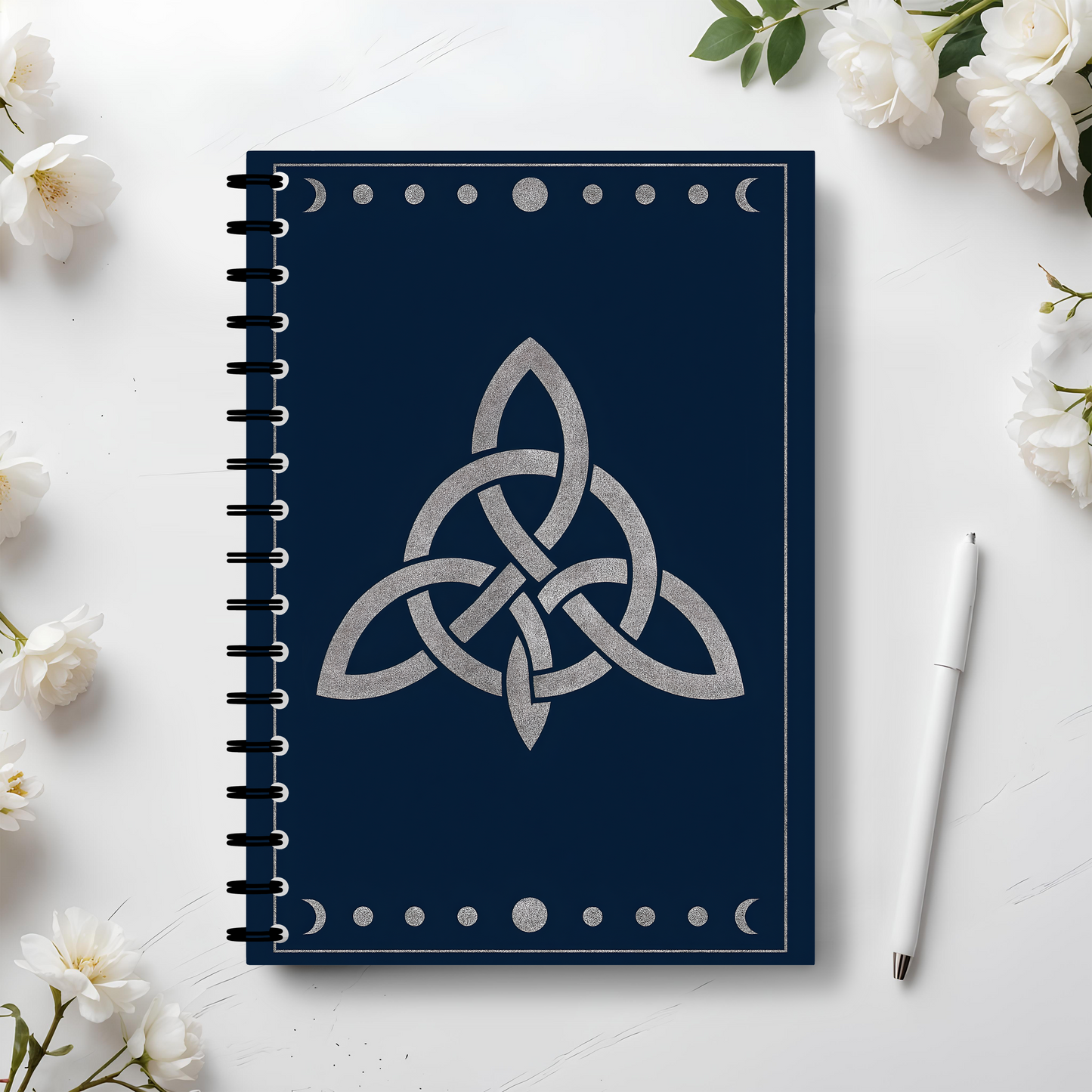 Witch's Knot Soft Notebook, This witch notebook is more than just a place for thoughts; it's your personal book of shadows, your magical grimoire.