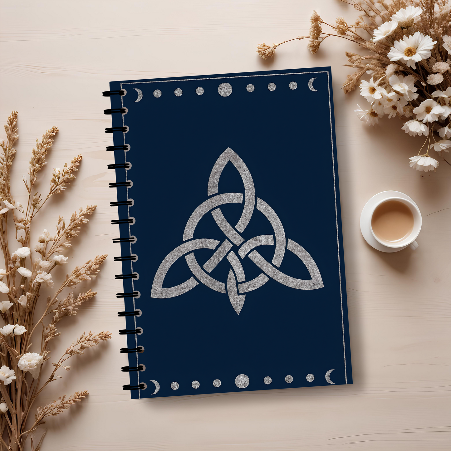 Witch's Knot Soft Notebook, This witch notebook is more than just a place for thoughts; it's your personal book of shadows, your magical grimoire.