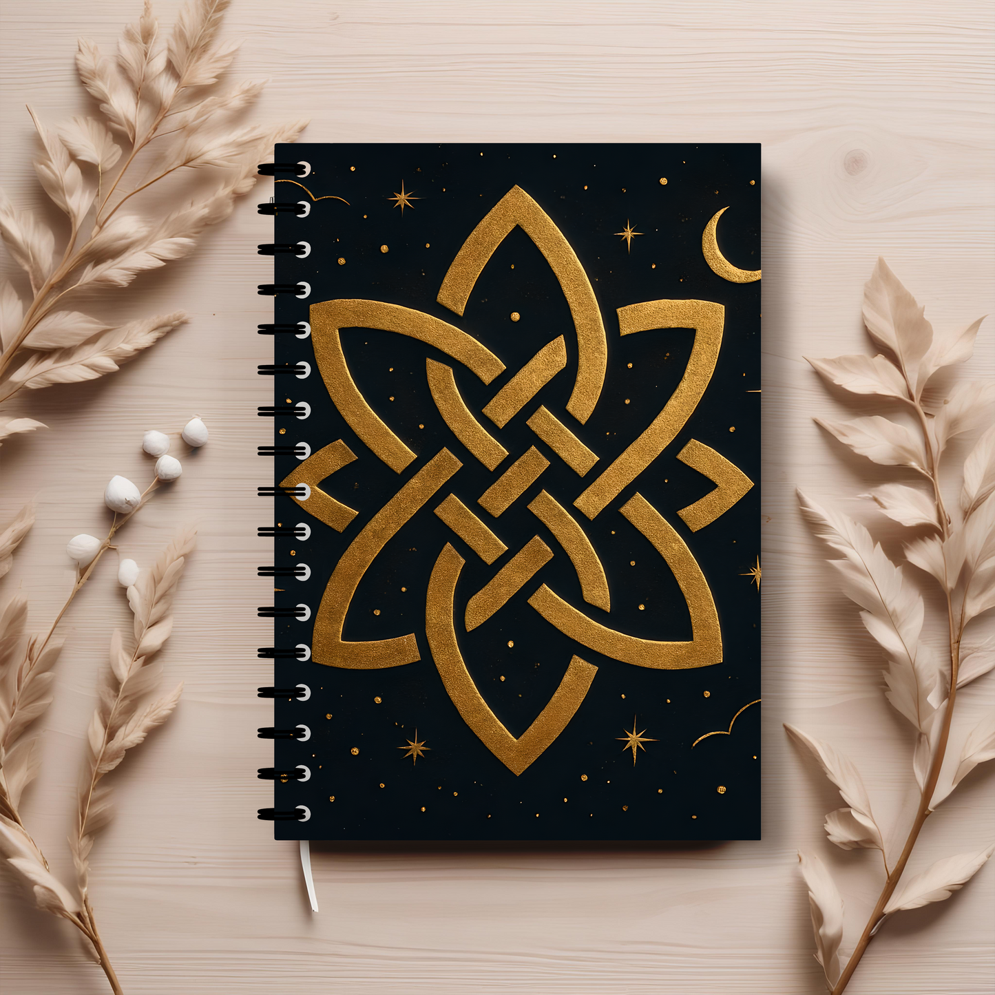 Witch's Knot Soft Notebook, This witch notebook is more than just a place for thoughts; it's your personal book of shadows, your magical grimoire.