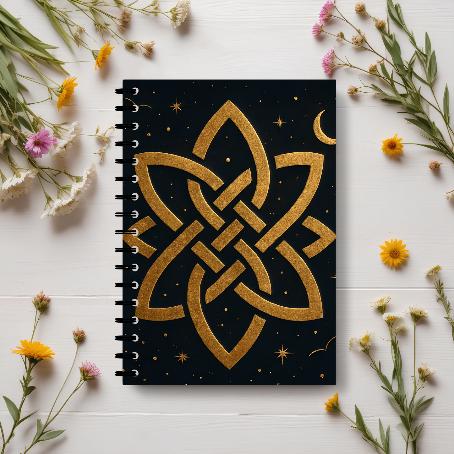 Witch's Knot Soft Notebook, This witch notebook is more than just a place for thoughts; it's your personal book of shadows, your magical grimoire.