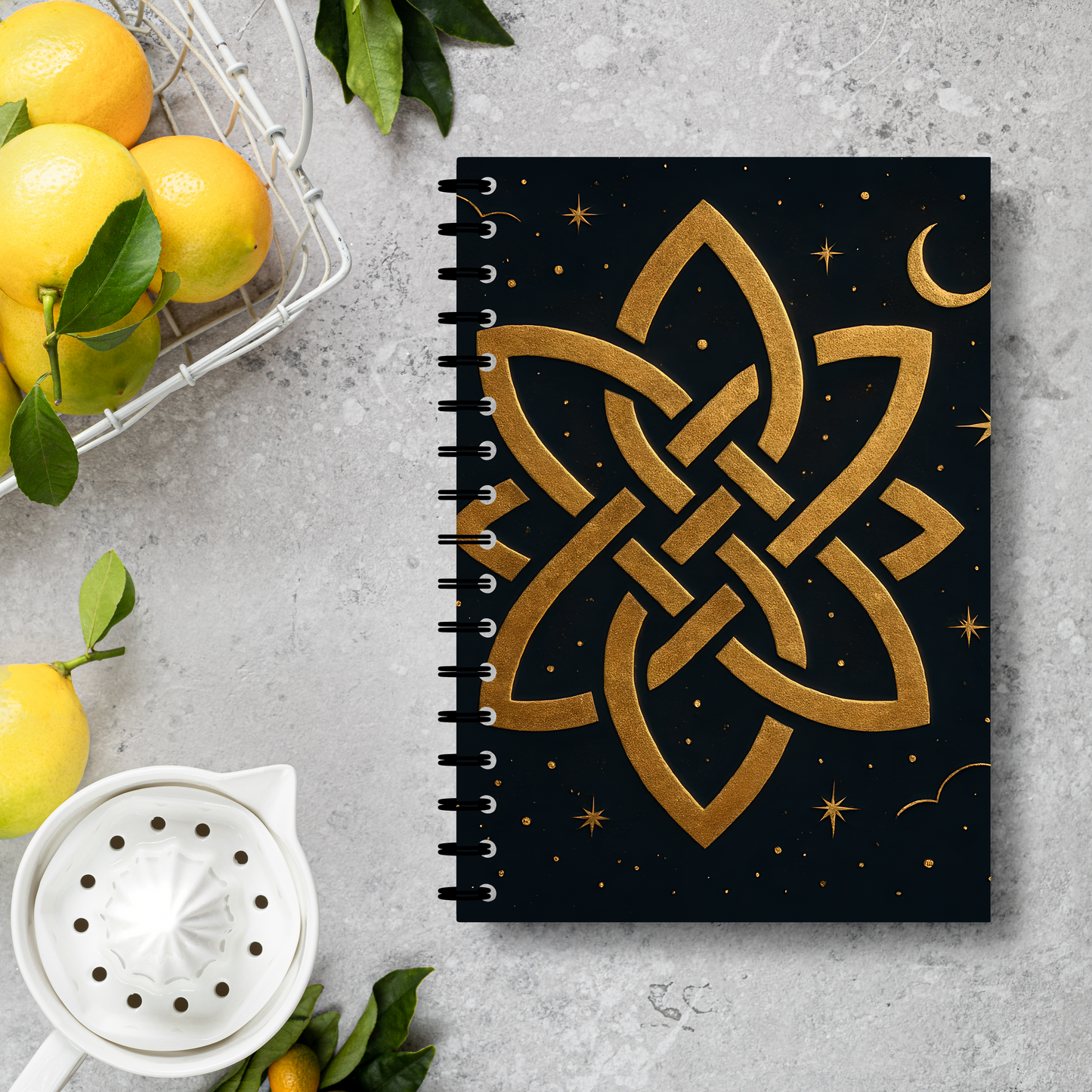 Witch's Knot Soft Notebook, This witch notebook is more than just a place for thoughts; it's your personal book of shadows, your magical grimoire.