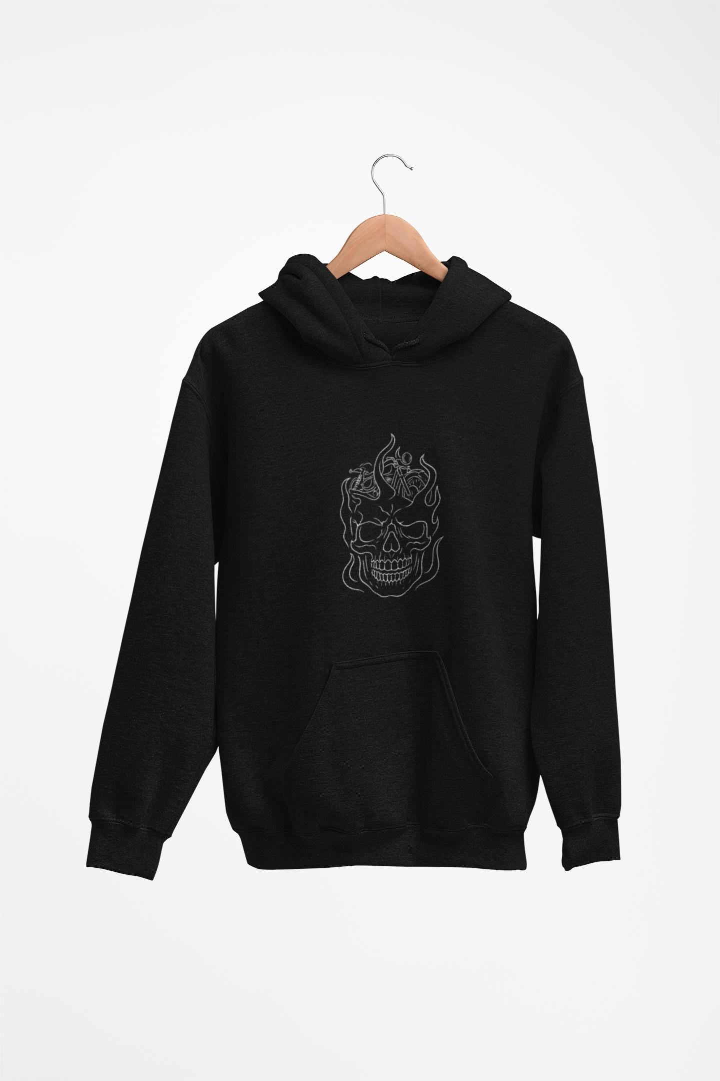 Biker Skull Hoodie, Whether you’re revving up your engine or just kicking back, this biking hoodie blends iconic style with unparalleled comfort.