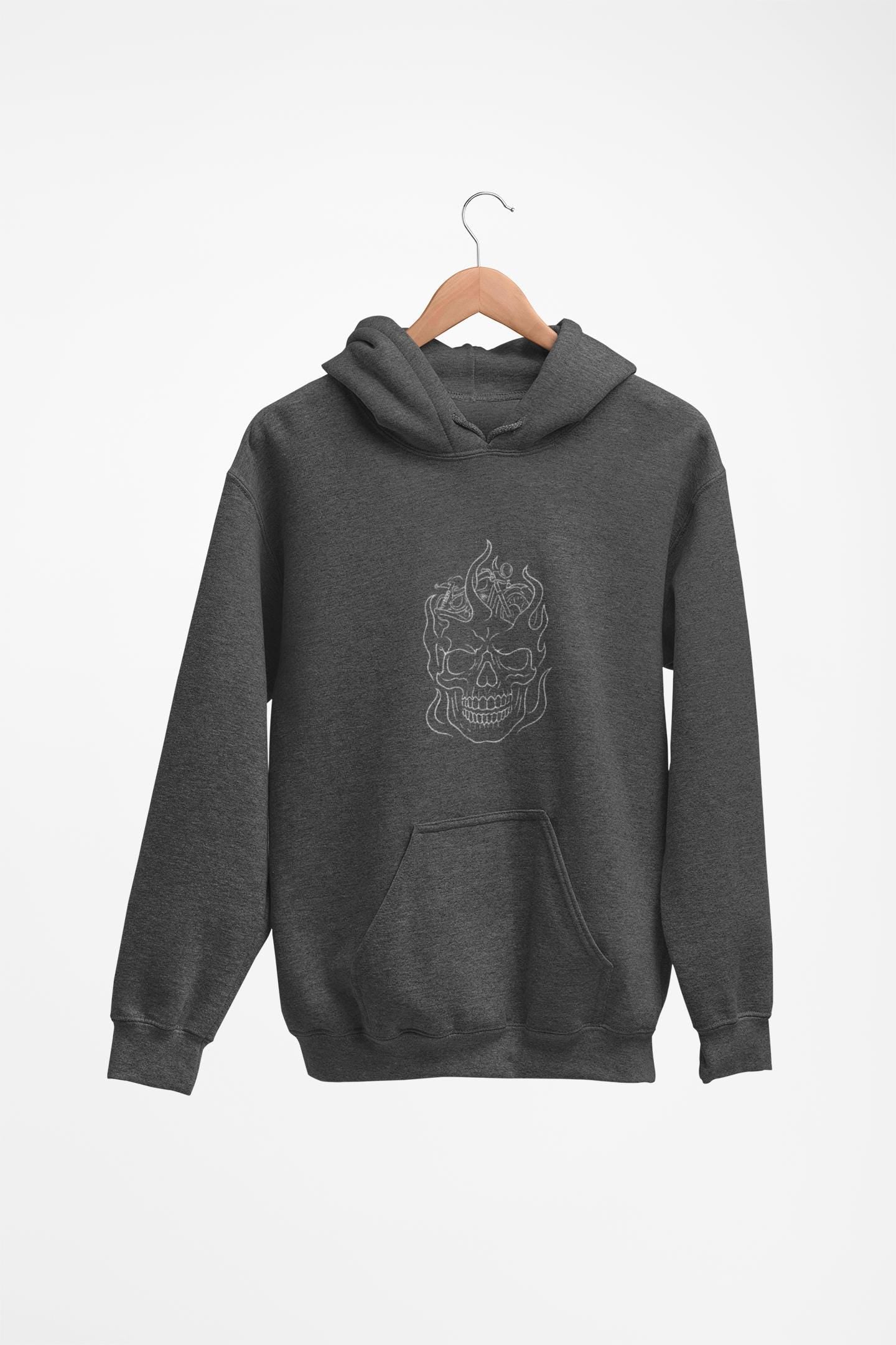Biker Skull Hoodie, Whether you’re revving up your engine or just kicking back, this biking hoodie blends iconic style with unparalleled comfort.