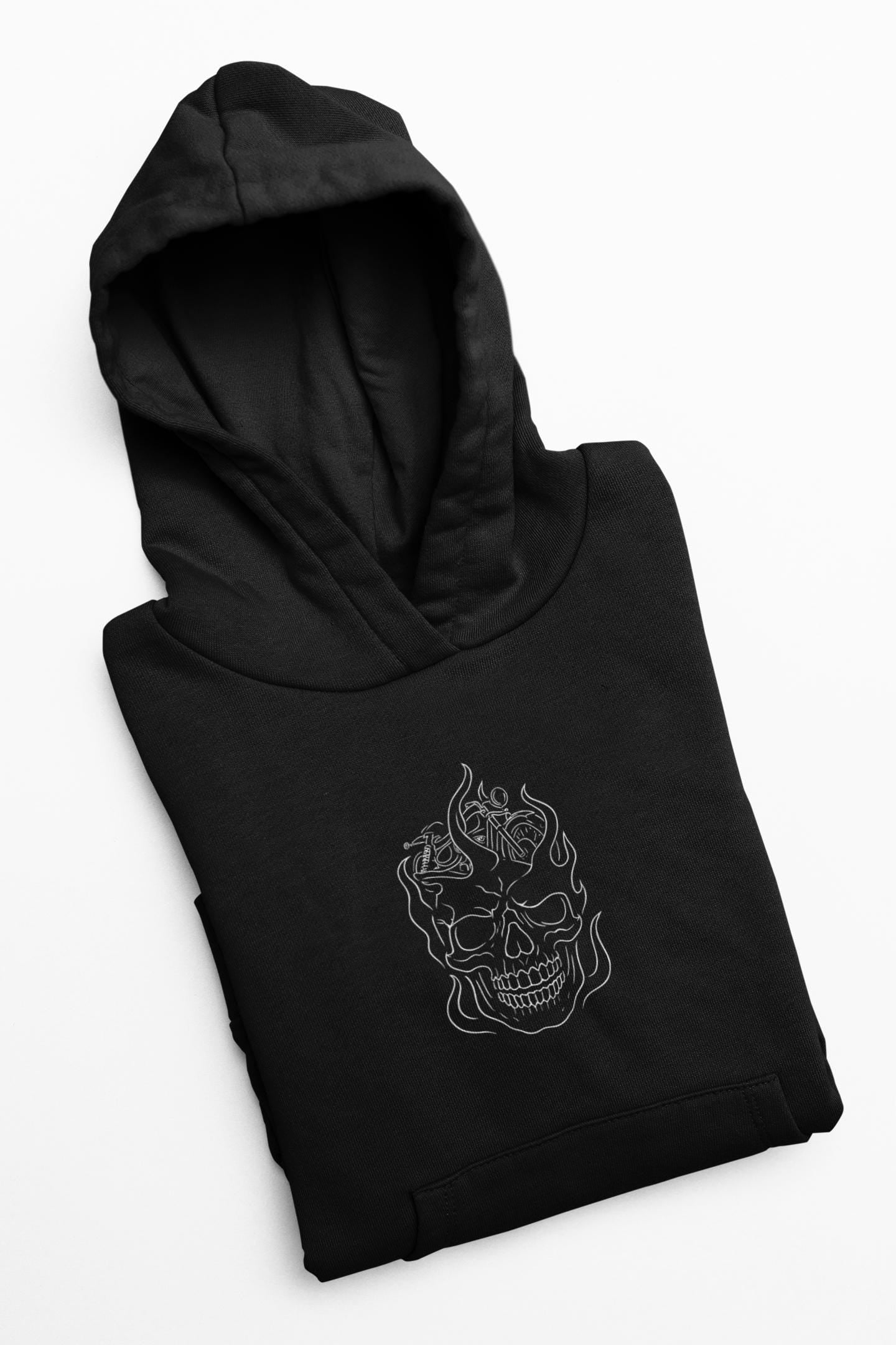 Biker Skull Hoodie, Whether you’re revving up your engine or just kicking back, this biking hoodie blends iconic style with unparalleled comfort.