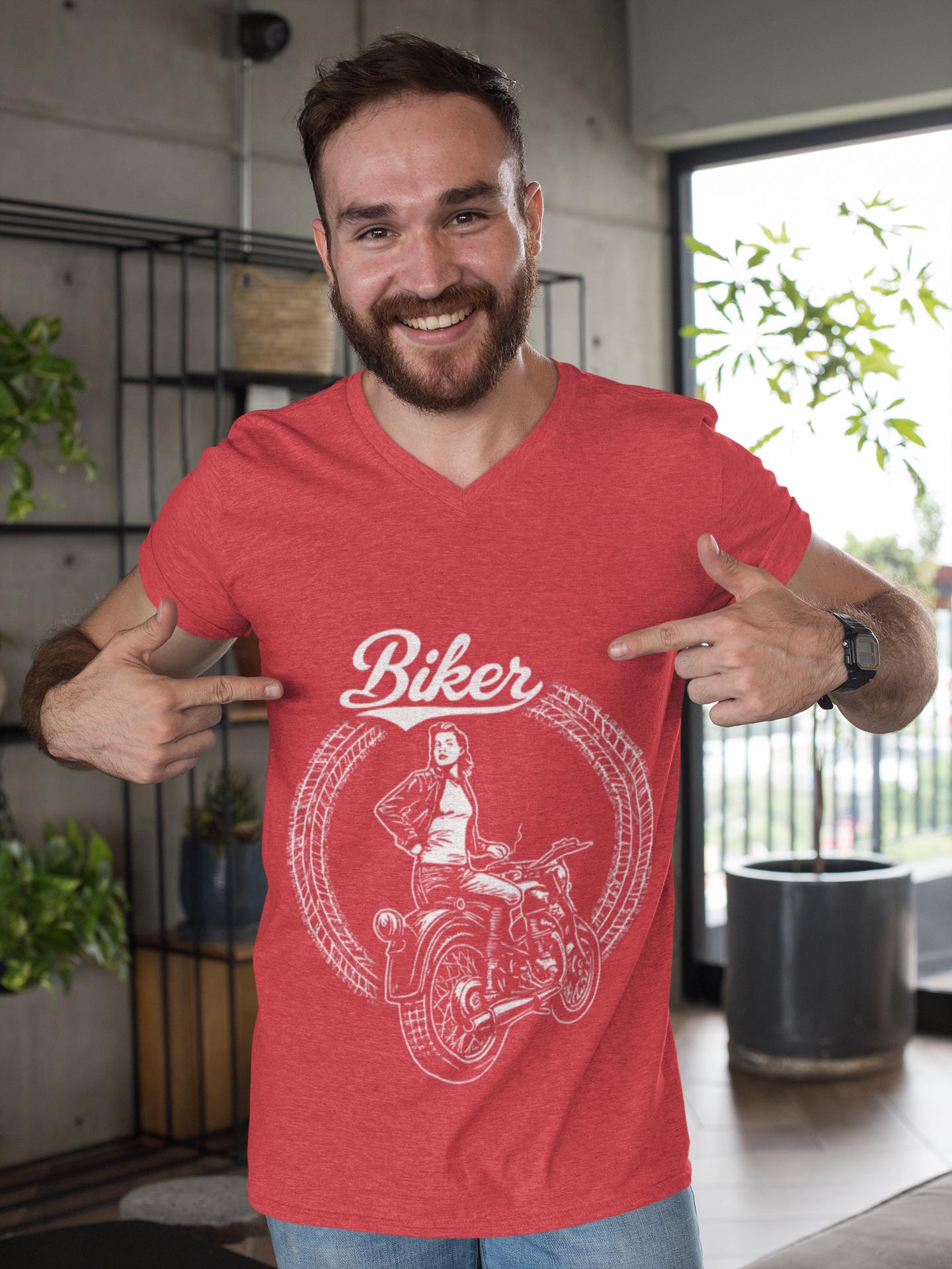 Biker Tshirt, Motorcycle Tee, This Motorcycle Tee is crafted with a striking Motorcycle Design, perfect for the empowered Female Biker.
