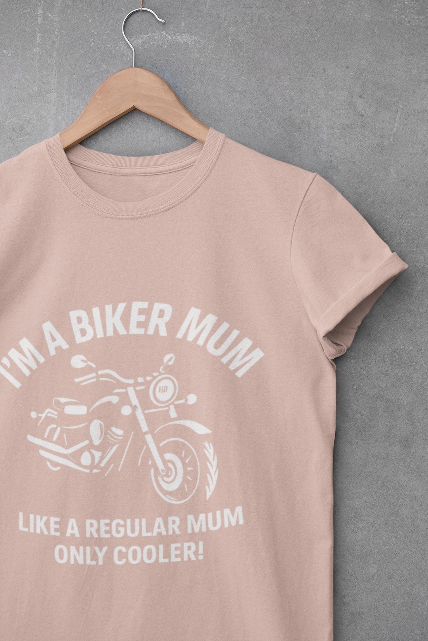 Biker Mum T-Shirt, Perfect as a bike lover gift or a personal treat, this motorcycle tee is more than just apparel; it's a statement.