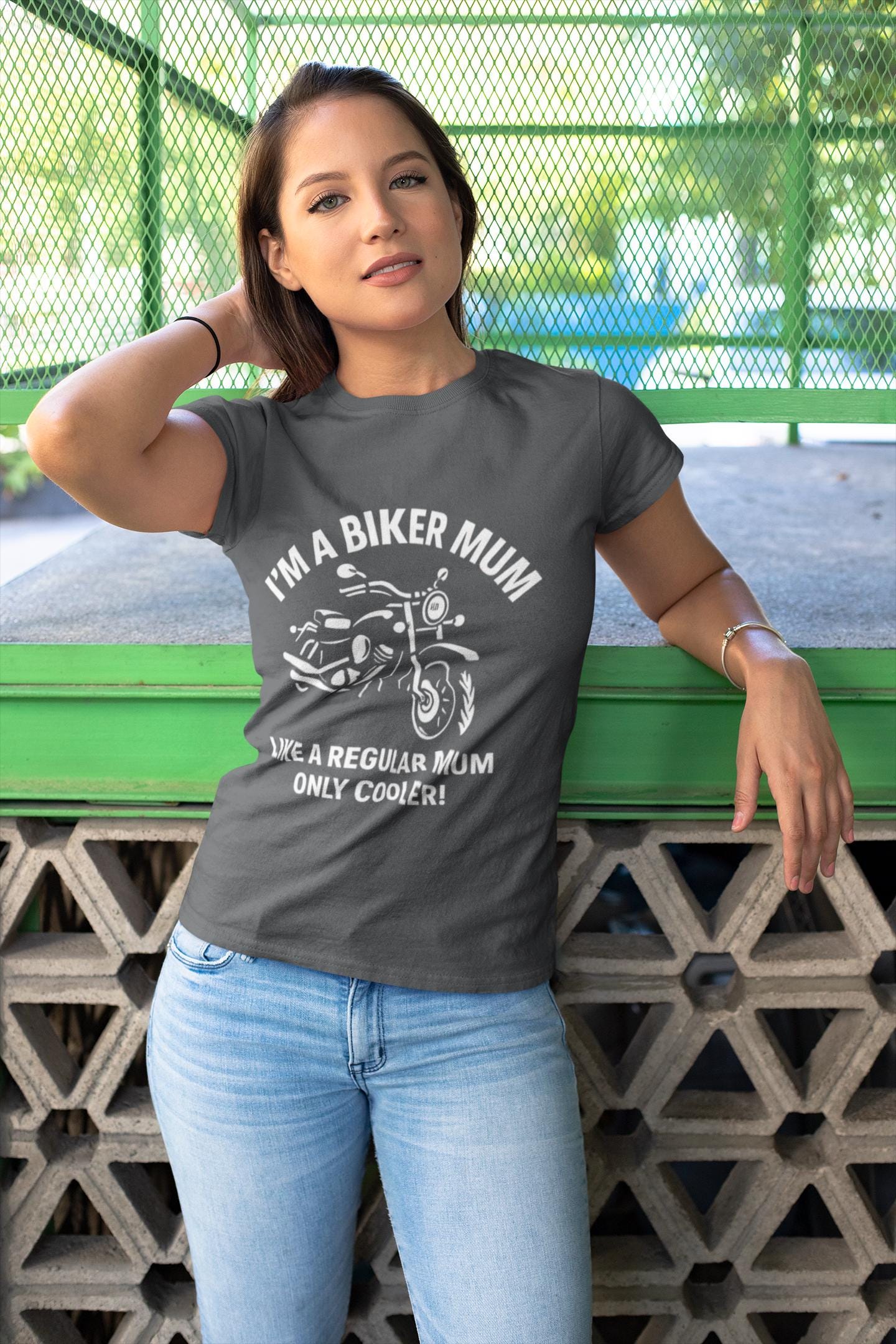Biker Mum T-Shirt, Perfect as a bike lover gift or a personal treat, this motorcycle tee is more than just apparel; it's a statement.