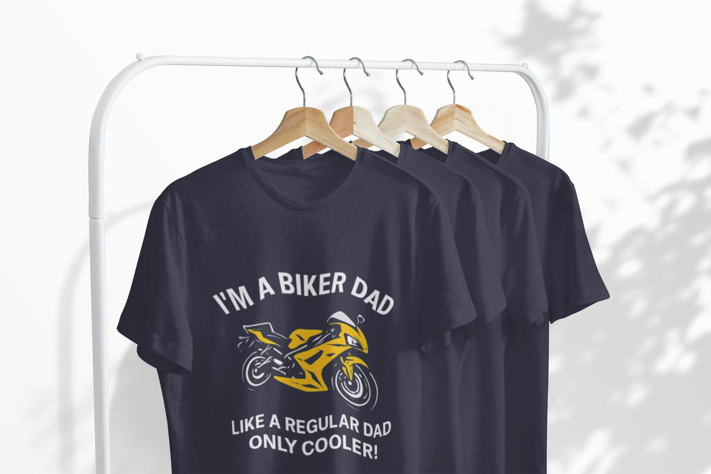 Biker Dad T-shirt, This tee is a fantastic choice for anyone who loves the biker lifestyle or simply appreciates casual, stylish apparel. It's especially relevant for Father's Day, birthdays, or any celebration.