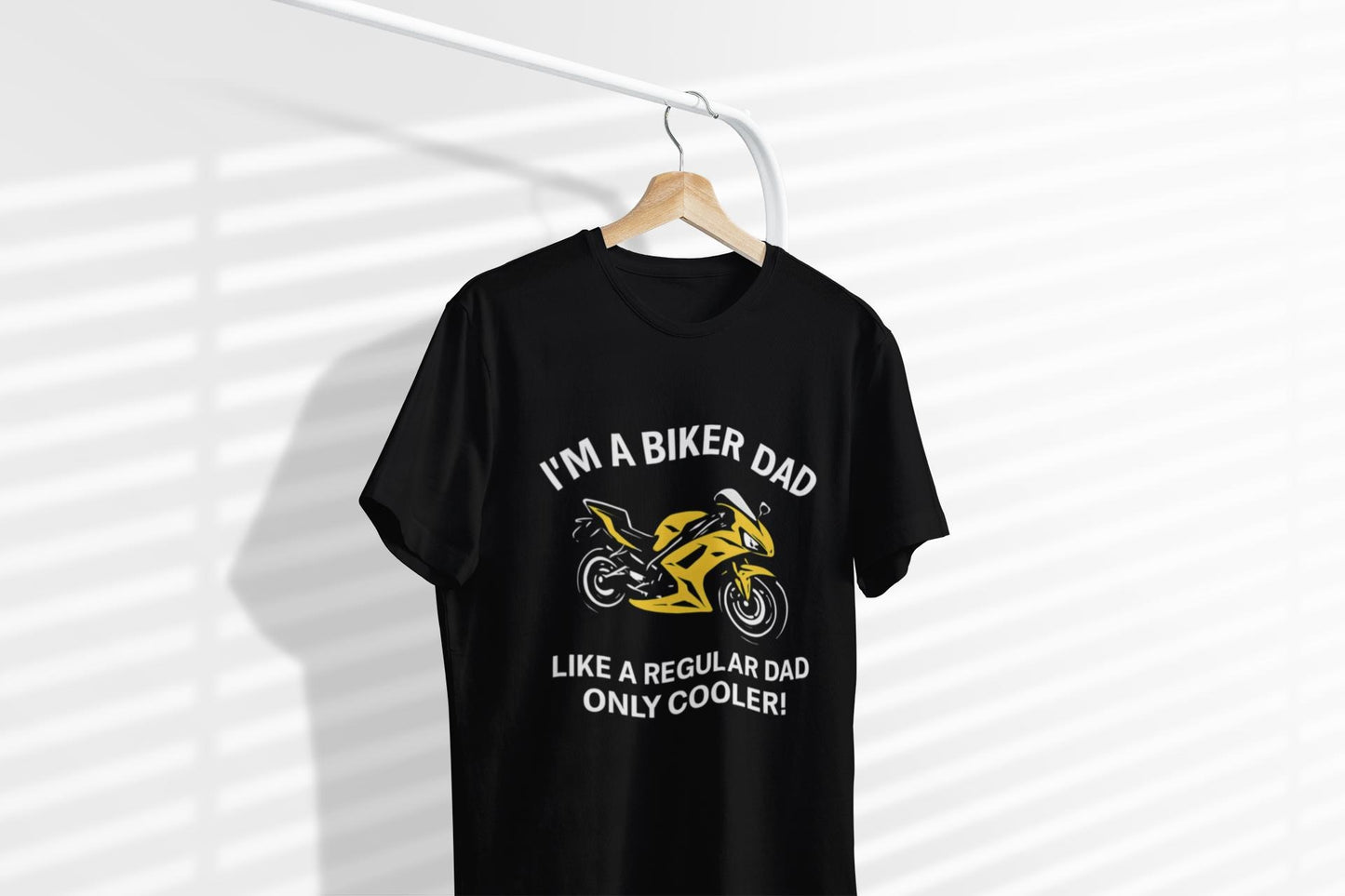 Biker Dad T-shirt, This tee is a fantastic choice for anyone who loves the biker lifestyle or simply appreciates casual, stylish apparel. It's especially relevant for Father's Day, birthdays, or any celebration.
