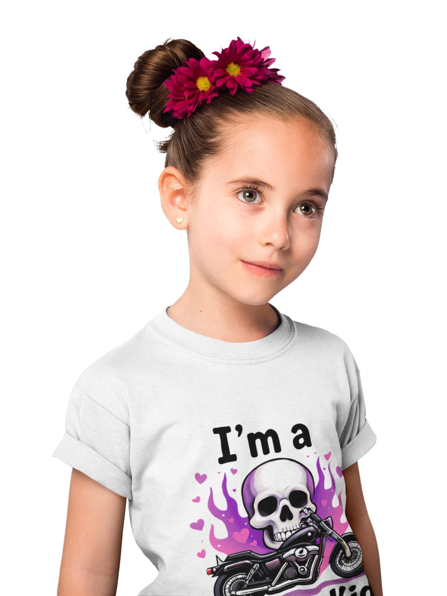 I'm A Biker Kid T-Shirt, Whether it's a dirt bike shirt for weekend races or a casual piece of motorcycle apparel for everyday wear, this kids motorbike tee is a must-have for your mini roadster.