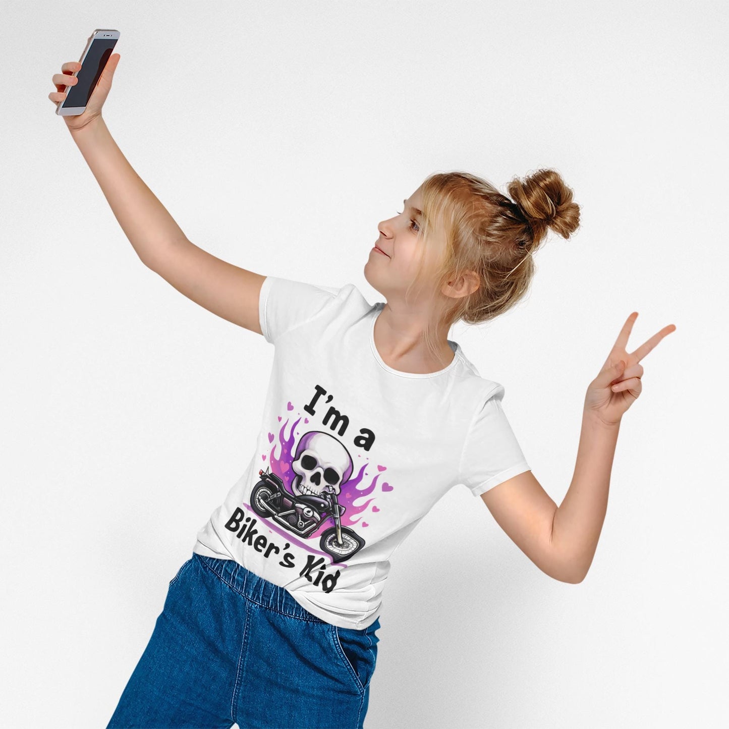 I'm A Biker Kid T-Shirt, Whether it's a dirt bike shirt for weekend races or a casual piece of motorcycle apparel for everyday wear, this kids motorbike tee is a must-have for your mini roadster.
