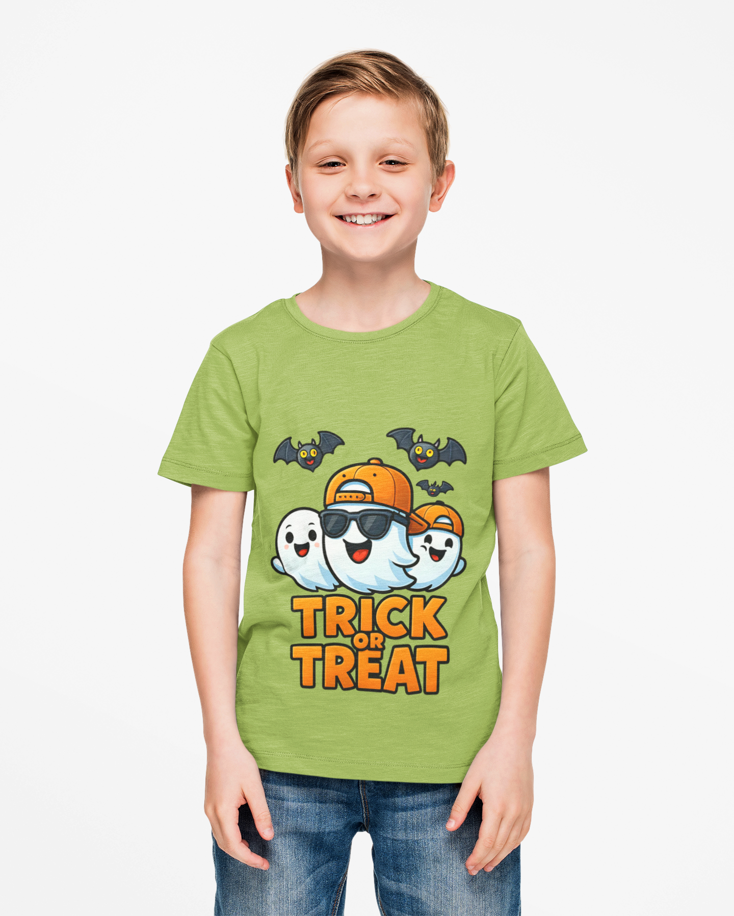 Cute Halloween Kids Tee, Trick or Treat T-Shirt, this tee transforms everyday wear into a playful celebration, making it ideal for Halloween festivities!