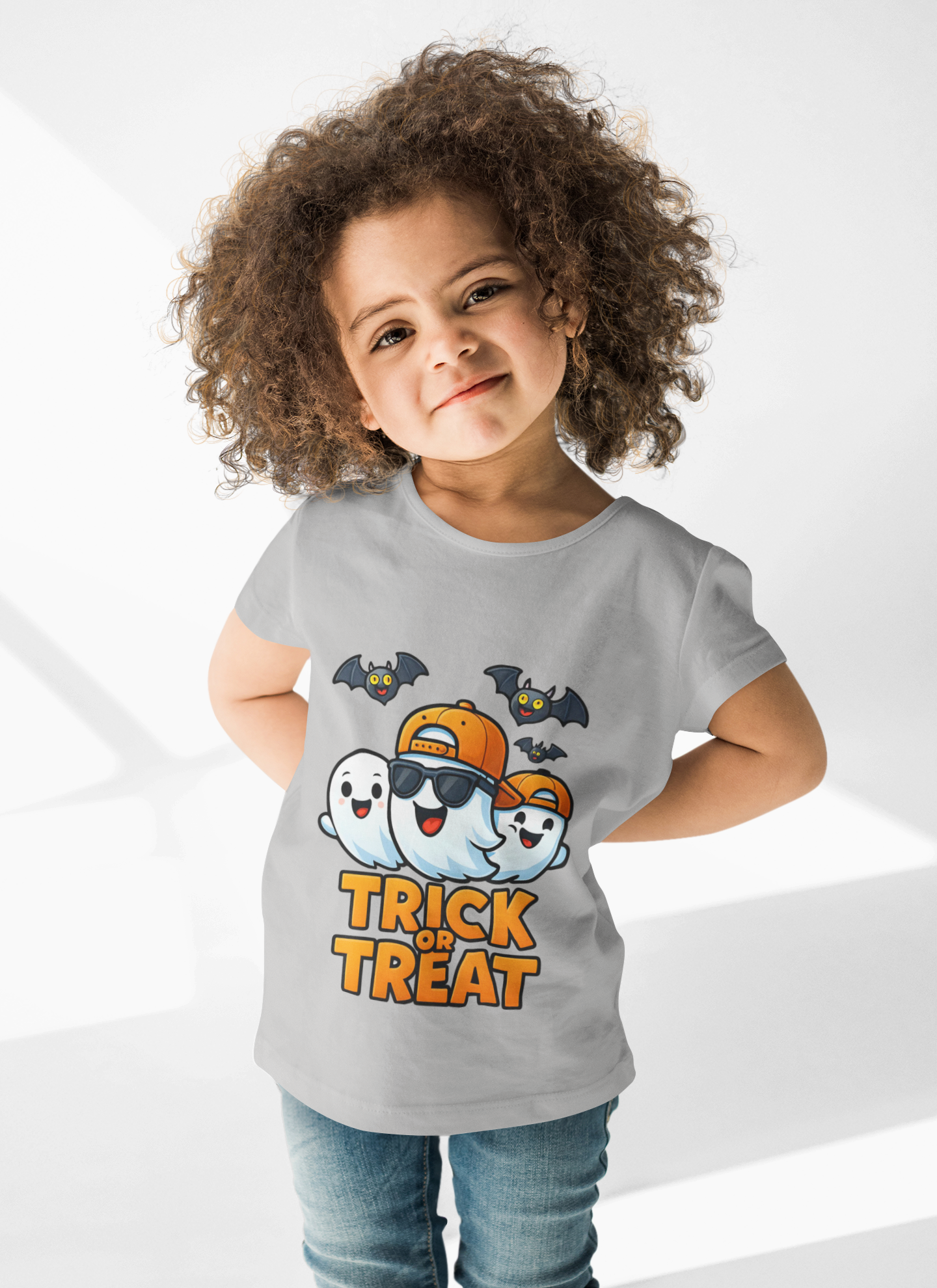 Toddler Halloween Tee, Trick or Treat Shirt, a delightful addition to your little one's spooky season wardrobe.