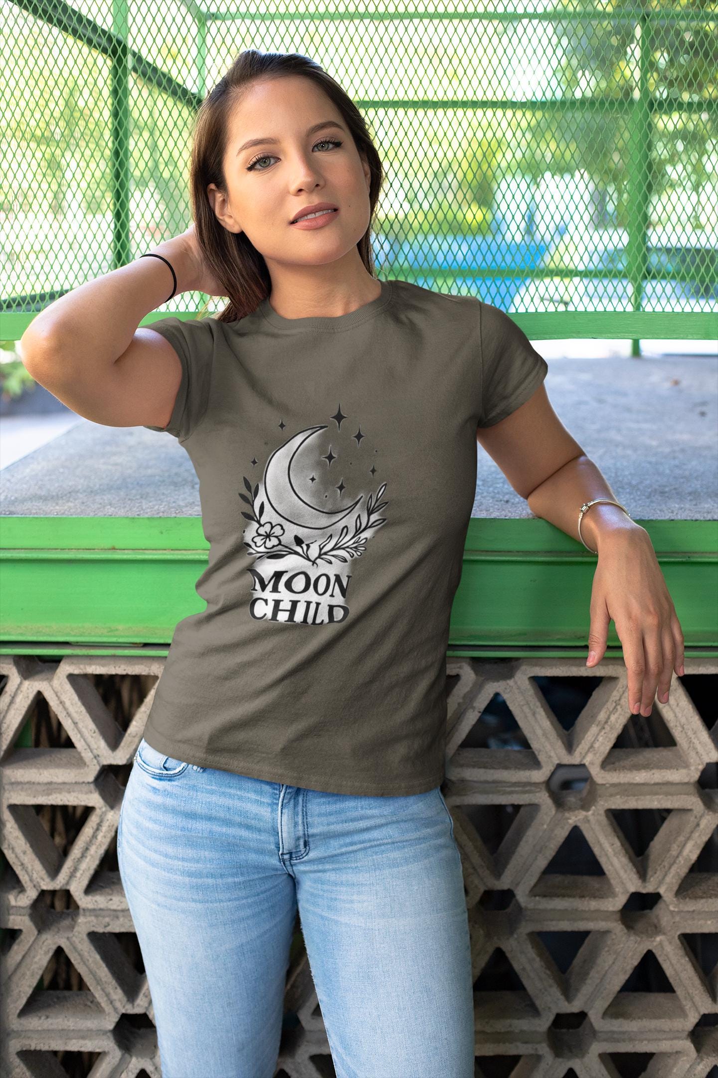 Moon Child T-Shirt, Crescent Moon Shirt, this moon child tee is more than just a piece of pagan clothing—it's a magical shirt that invites the wearer to explore the enchanting world of witchy things.