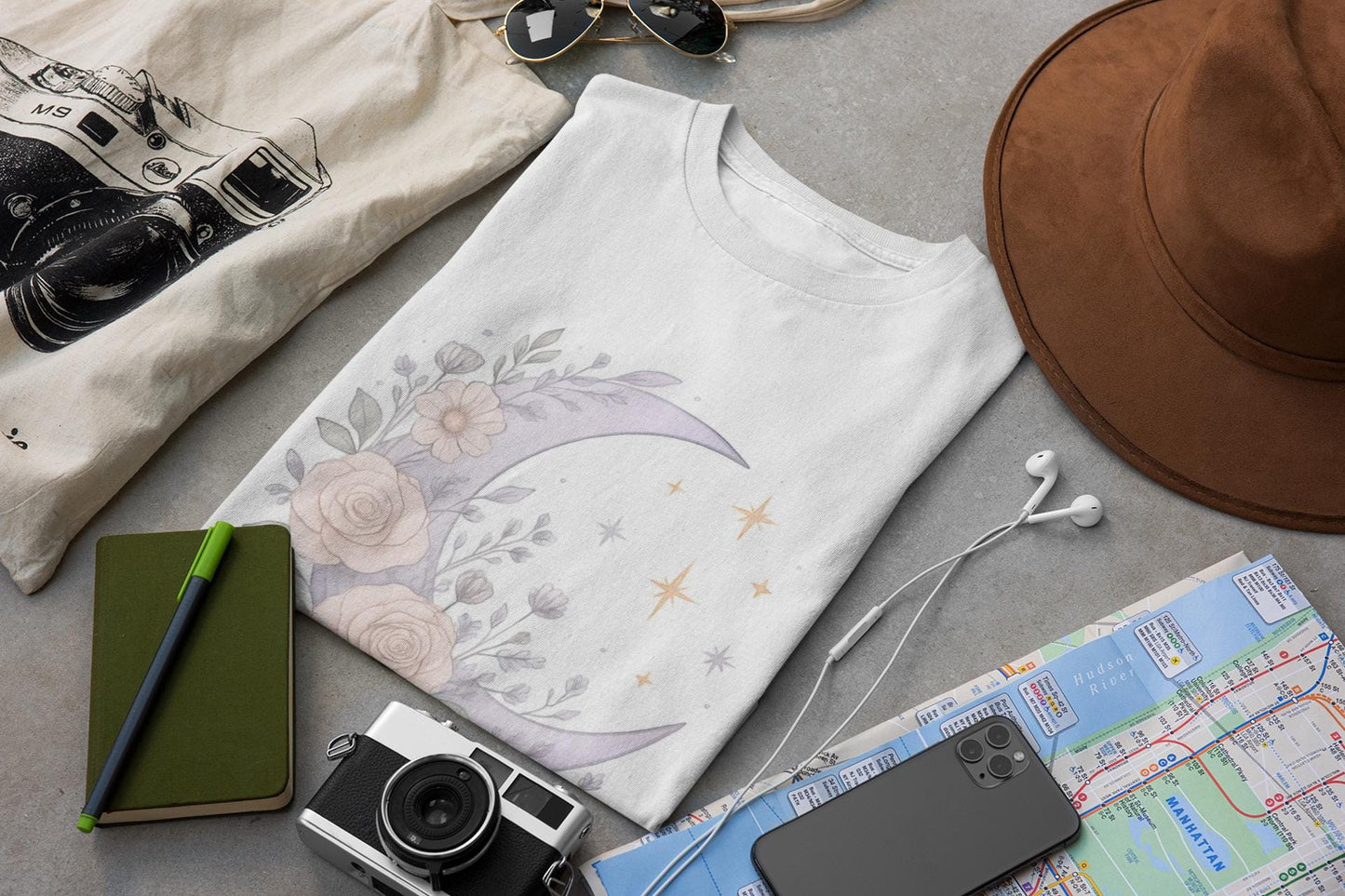 Moon Child T-Shirt, Witchy Clothes, Crescent Moon Shirt, Magical Shirt, Pagan Clothing, Witchcraft Shirt, Free Spirit
