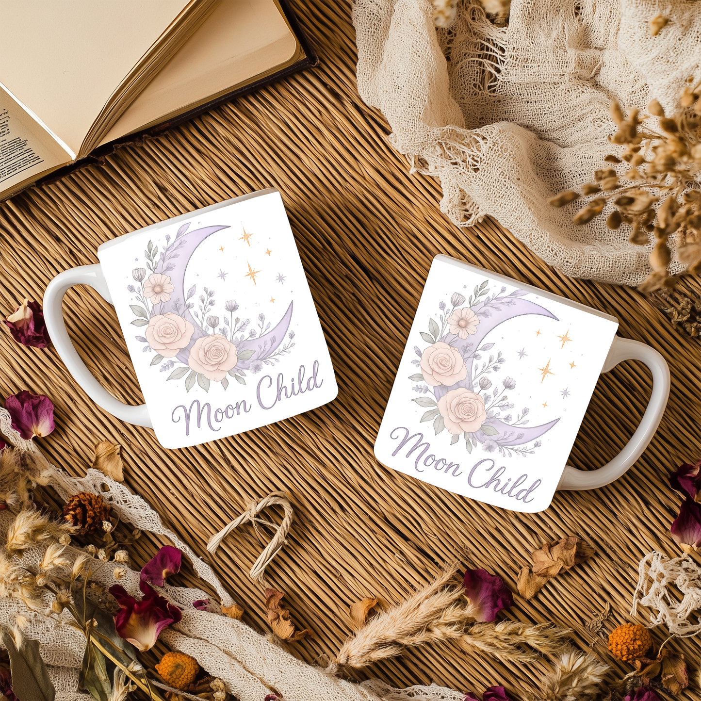 Witchy Mug, Moon Child Witch Mug, this is the ultimate witches mug for those who cherish the magical threads of the universe.