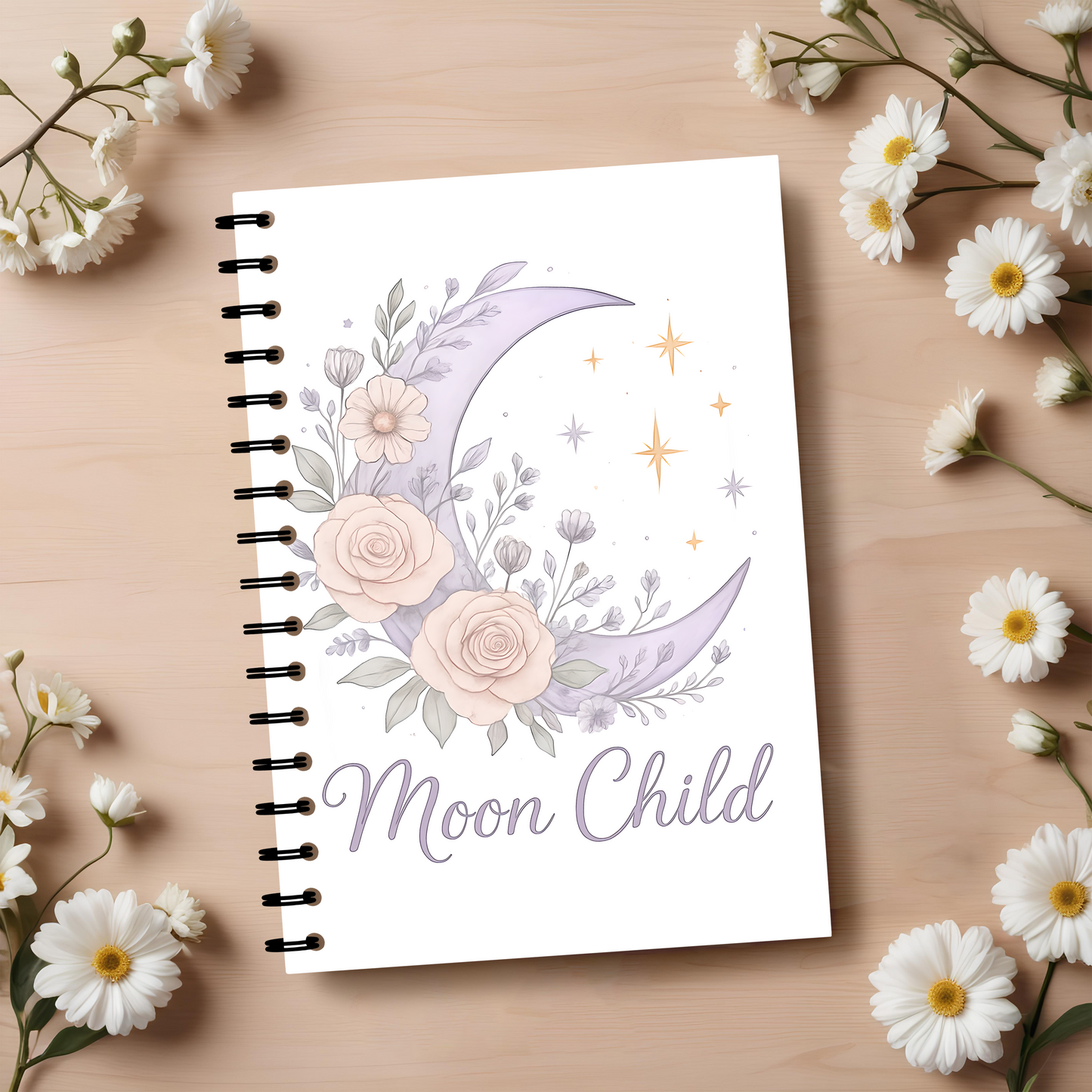 Moon Child Witch Notebook, this magical journal serves as your personal Book of Shadows, perfect for shadow work and mindfulness exercises.