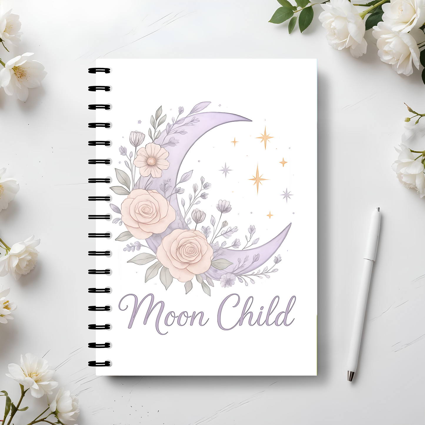 Moon Child Witch Notebook, this magical journal serves as your personal Book of Shadows, perfect for shadow work and mindfulness exercises.