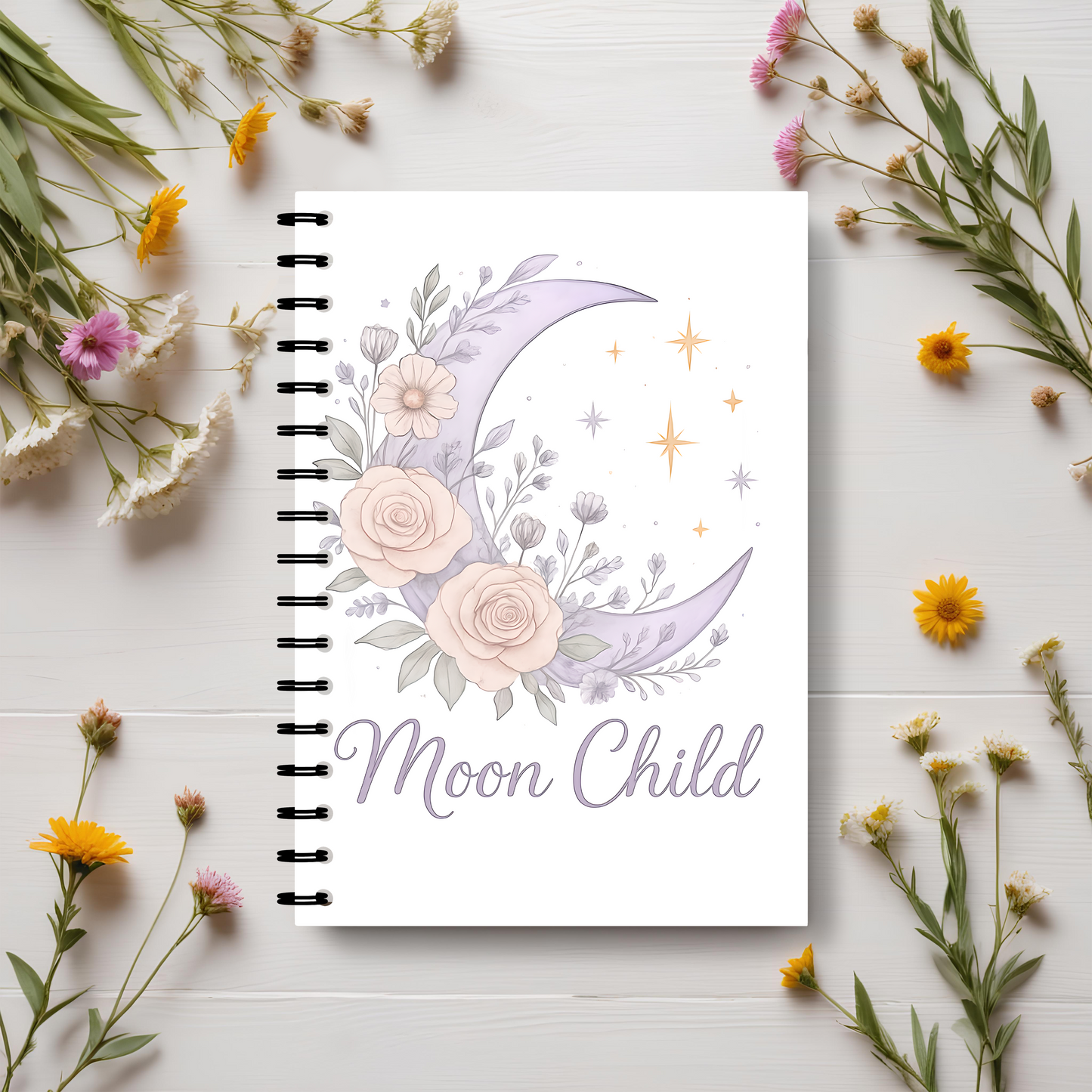 Moon Child Witch Notebook, this magical journal serves as your personal Book of Shadows, perfect for shadow work and mindfulness exercises.