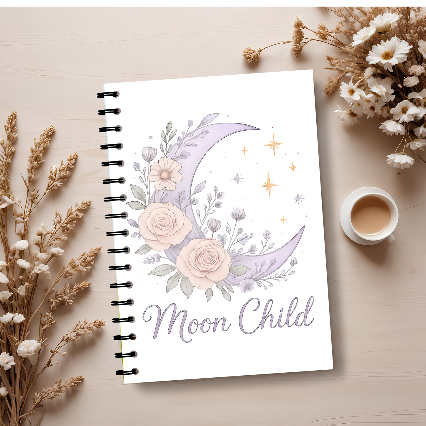 Moon Child Witch Notebook, this magical journal serves as your personal Book of Shadows, perfect for shadow work and mindfulness exercises.