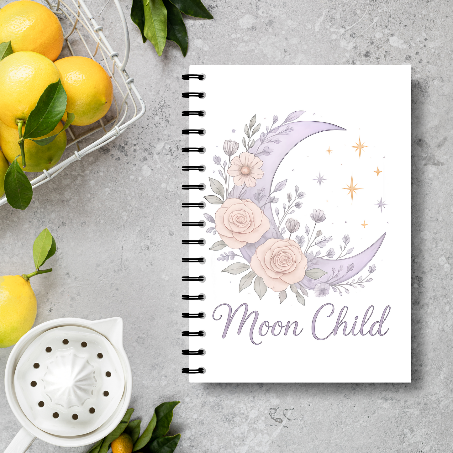 Moon Child Witch Notebook, this magical journal serves as your personal Book of Shadows, perfect for shadow work and mindfulness exercises.