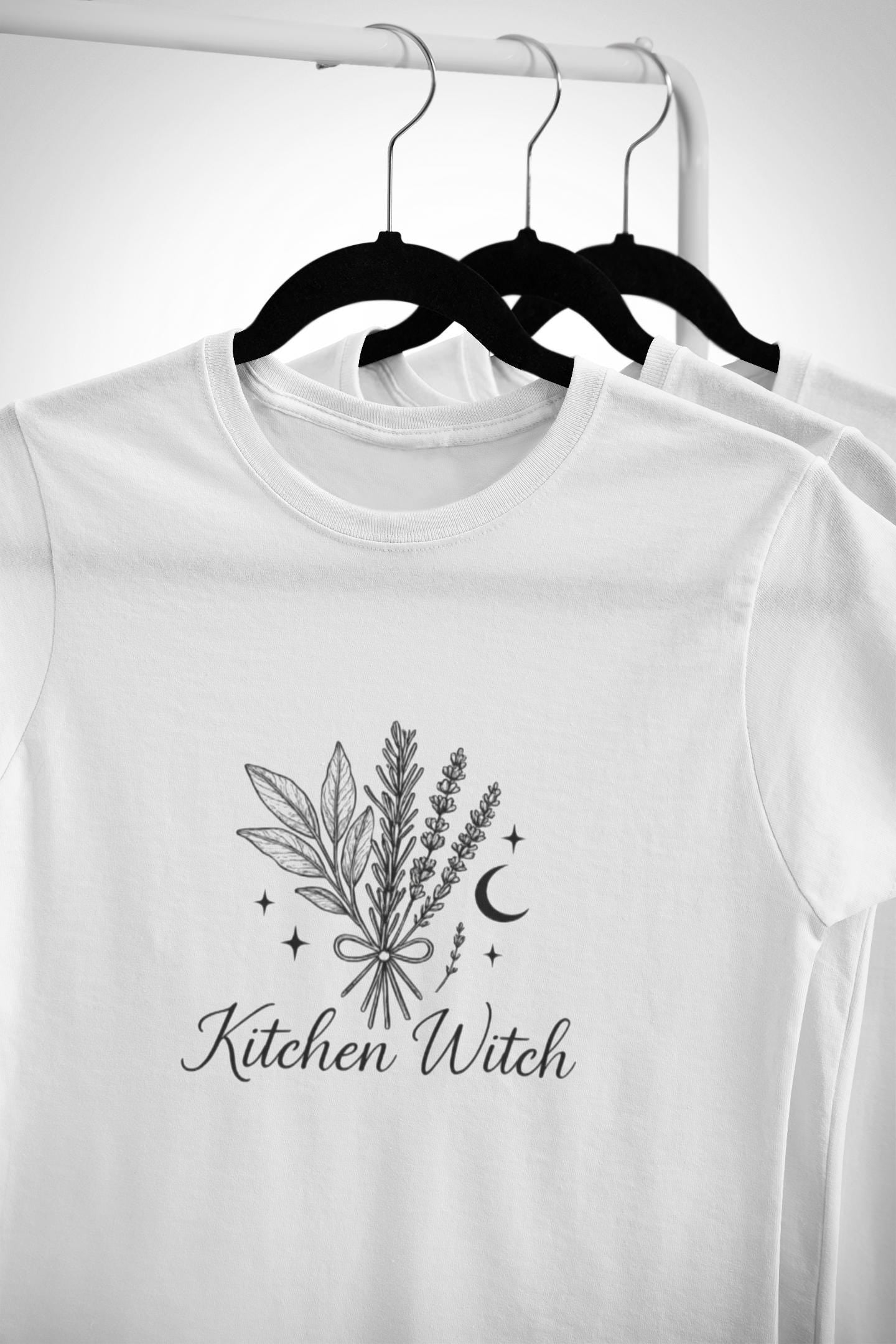 Kitchen Witch T-shirt, Crafted for those who cherish the art of kitchen witchery, this witchcraft shirt is not just clothing, it's a celebration of witchy things.