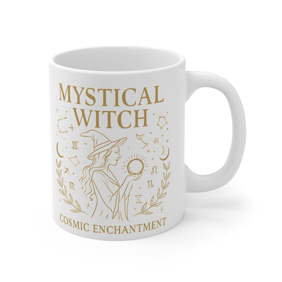 Mystical Witch Cosmic Enchantment Mug, Ideal for any lover of witchy stuff, this enchanting witchy mug is perfect for savoring your favorite witches brew