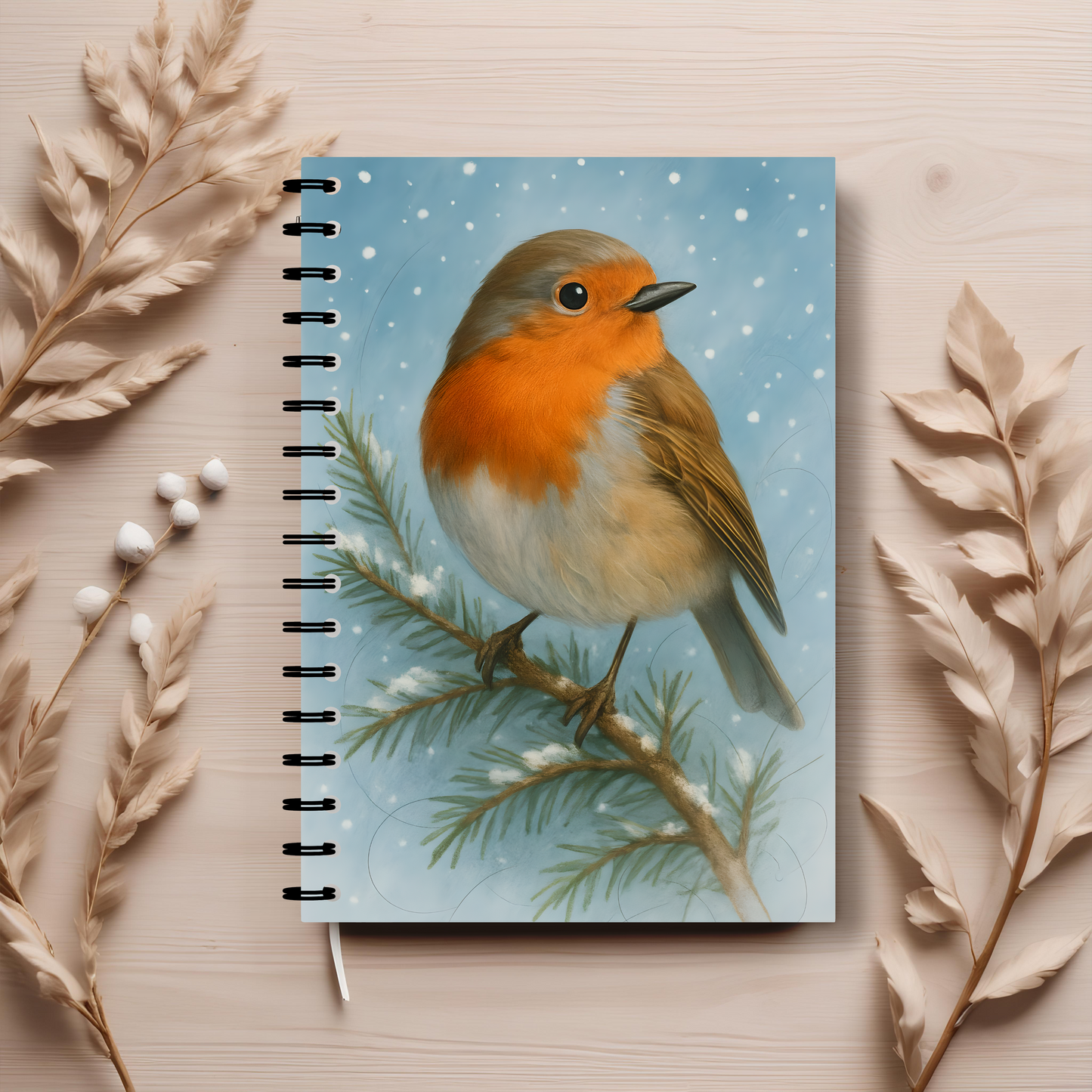 Winter Robin Woodland Creatures Notebook, this notebook brings the magic of winter robins and woodland creatures to your writing adventures.