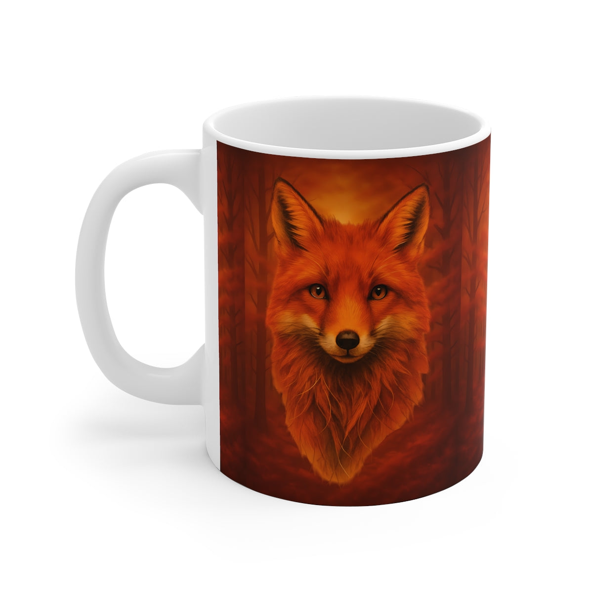 Autumn Foxy Coffee Mug, this fox mug captures the essence of an autumnal morning, where the crisp air meets the enchanting allure of your favorite foxy friend.